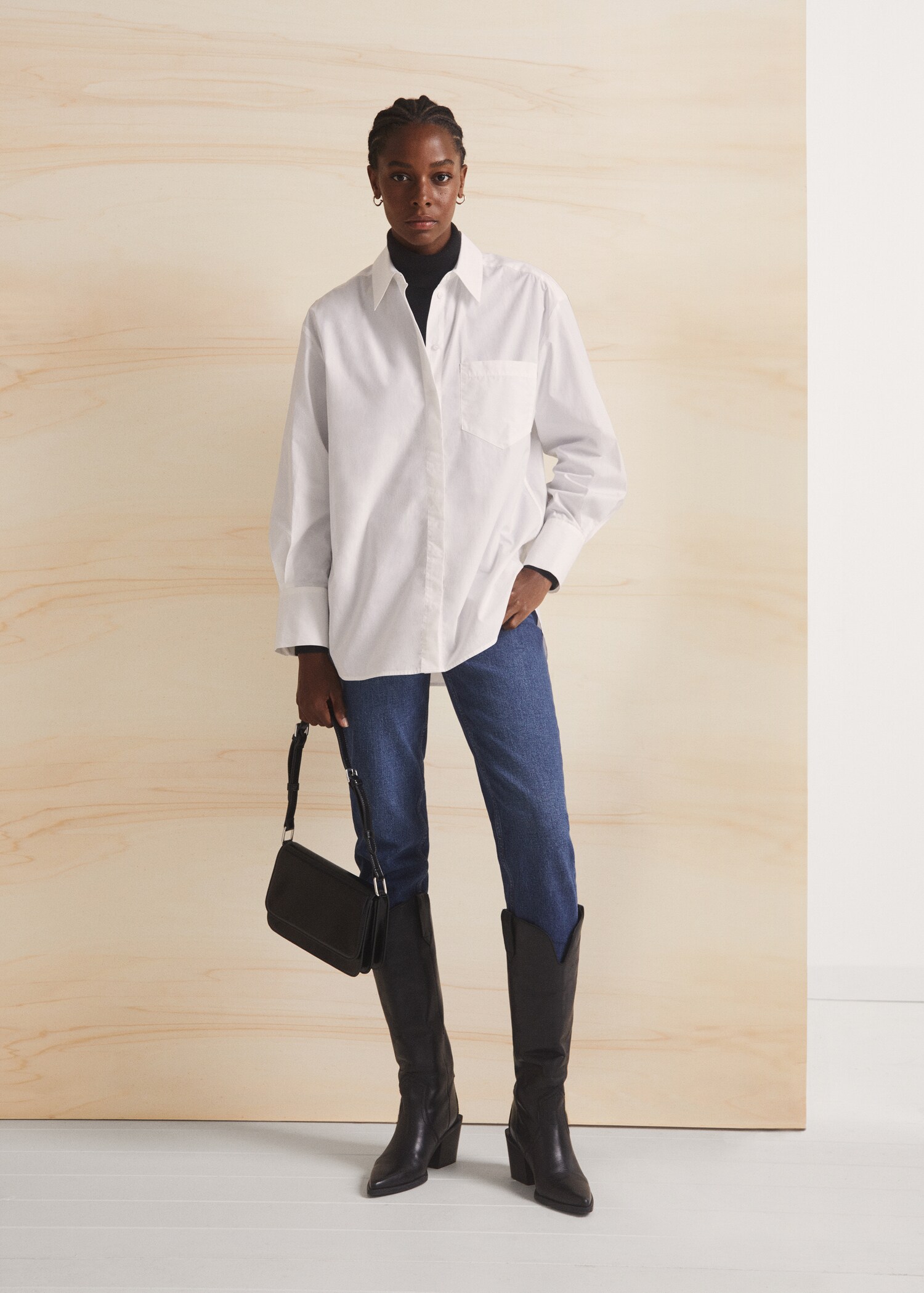 Oversize cotton shirt - Details of the article 7