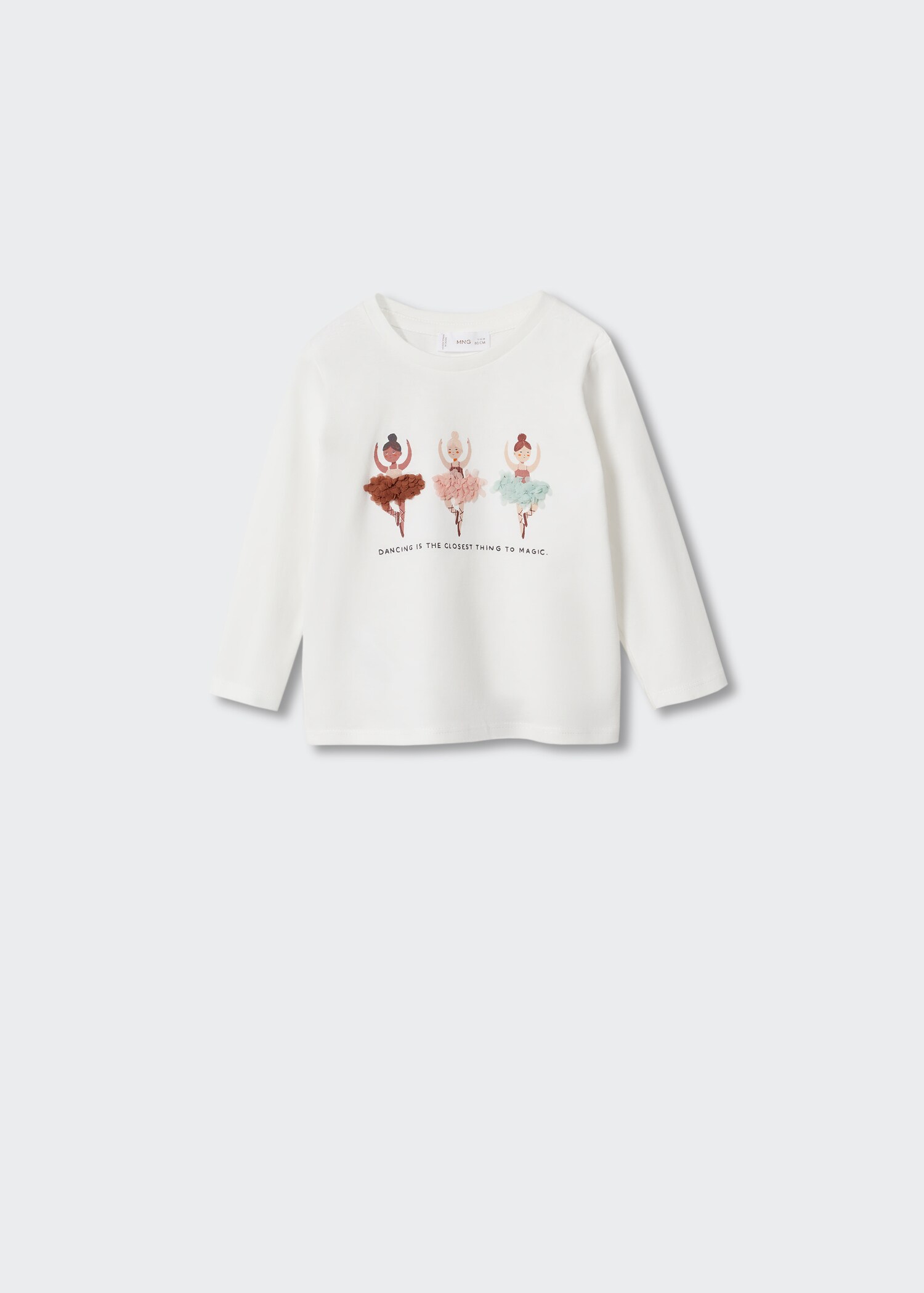 Embossed long-sleeved t-shirt - Article without model