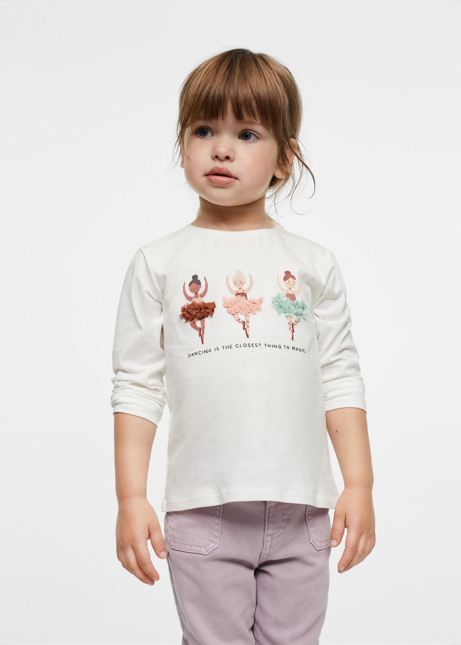 Embossed long-sleeved t-shirt - Details of the article 1