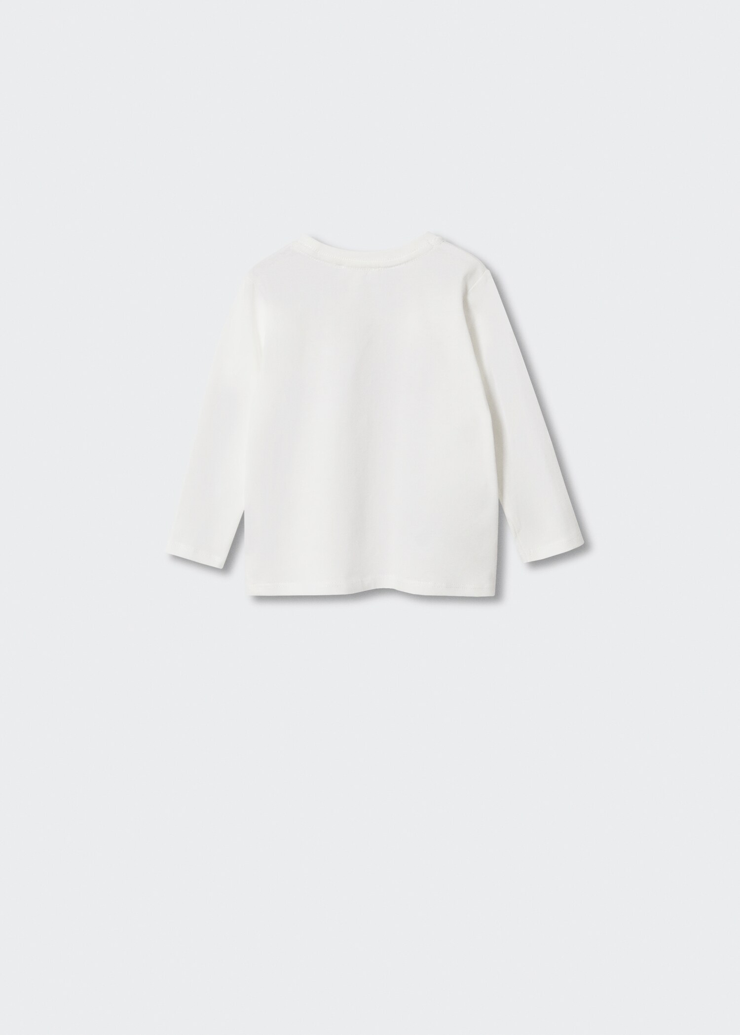 Embossed long-sleeved t-shirt - Reverse of the article