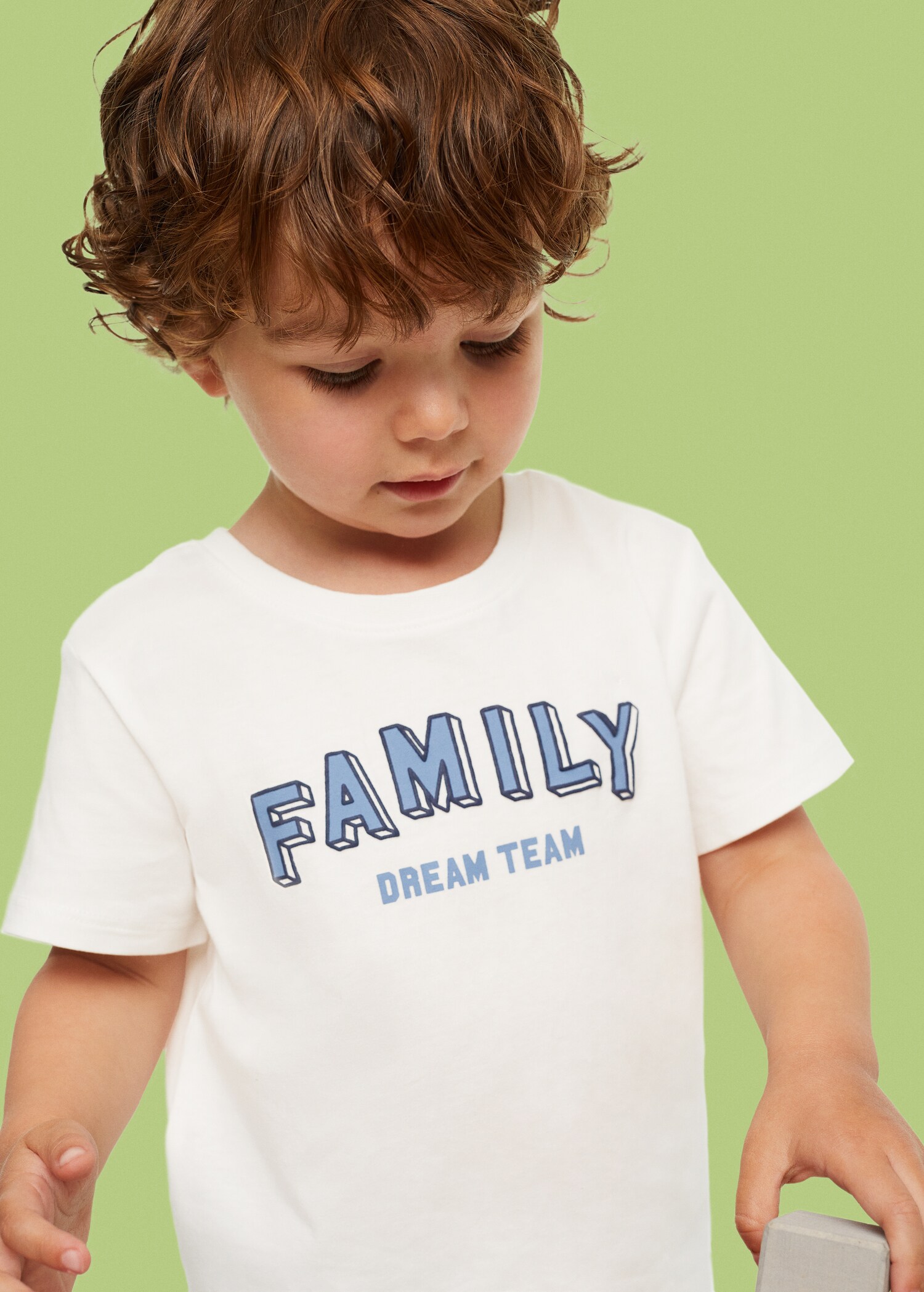 Printed cotton-blend T-shirt - Details of the article 1