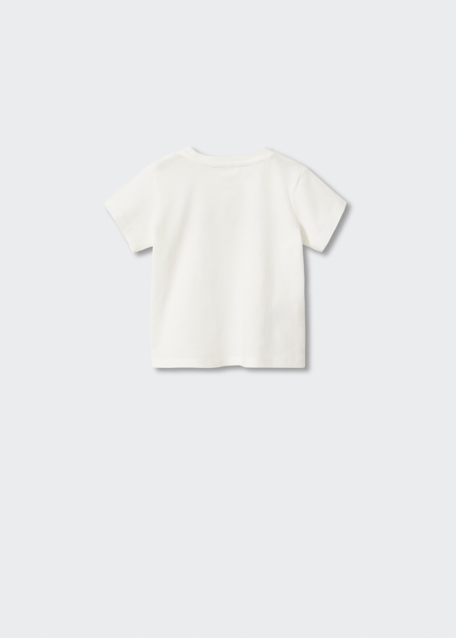 Printed cotton-blend T-shirt - Reverse of the article