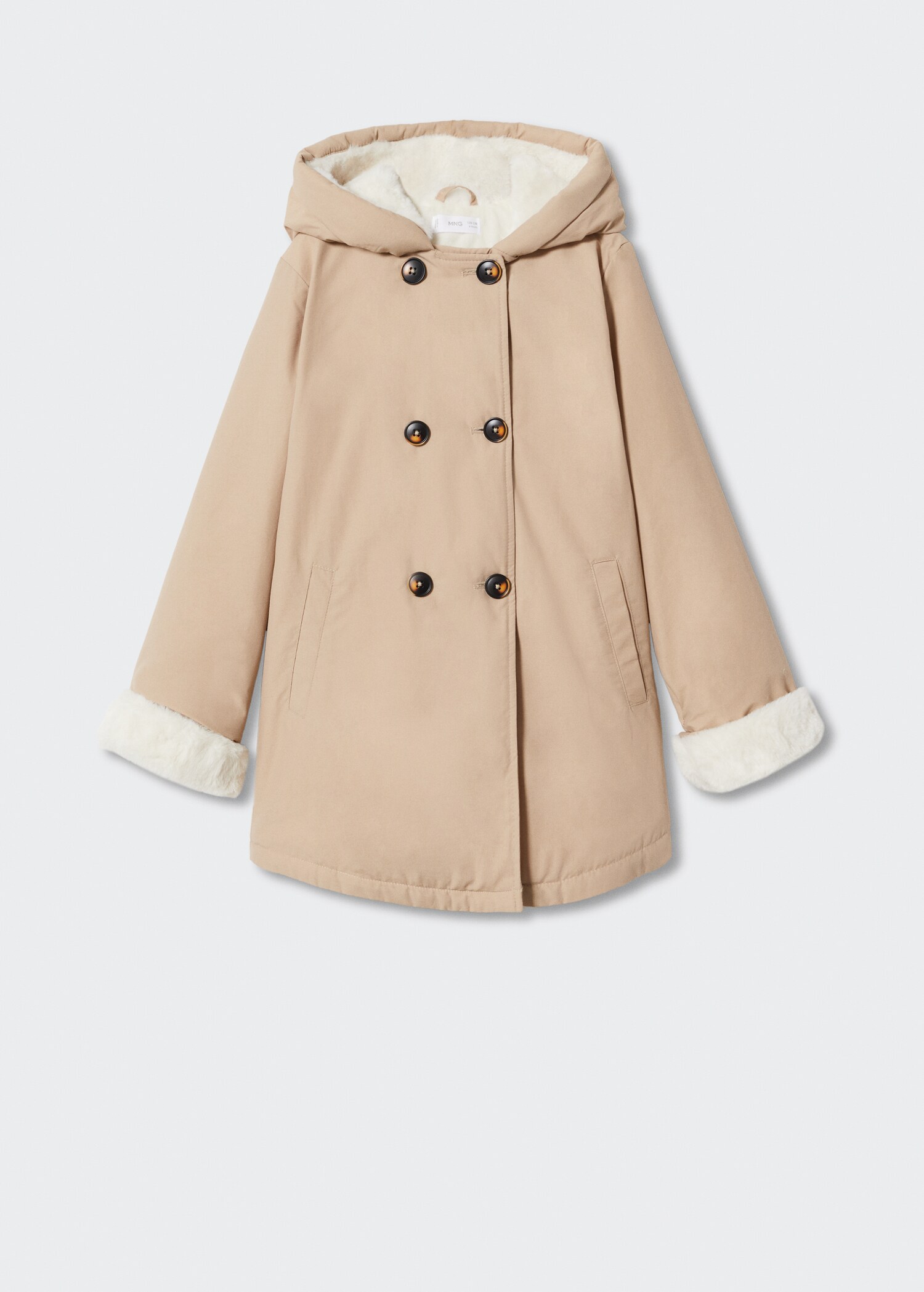 Faux-fur lining coat - Article without model