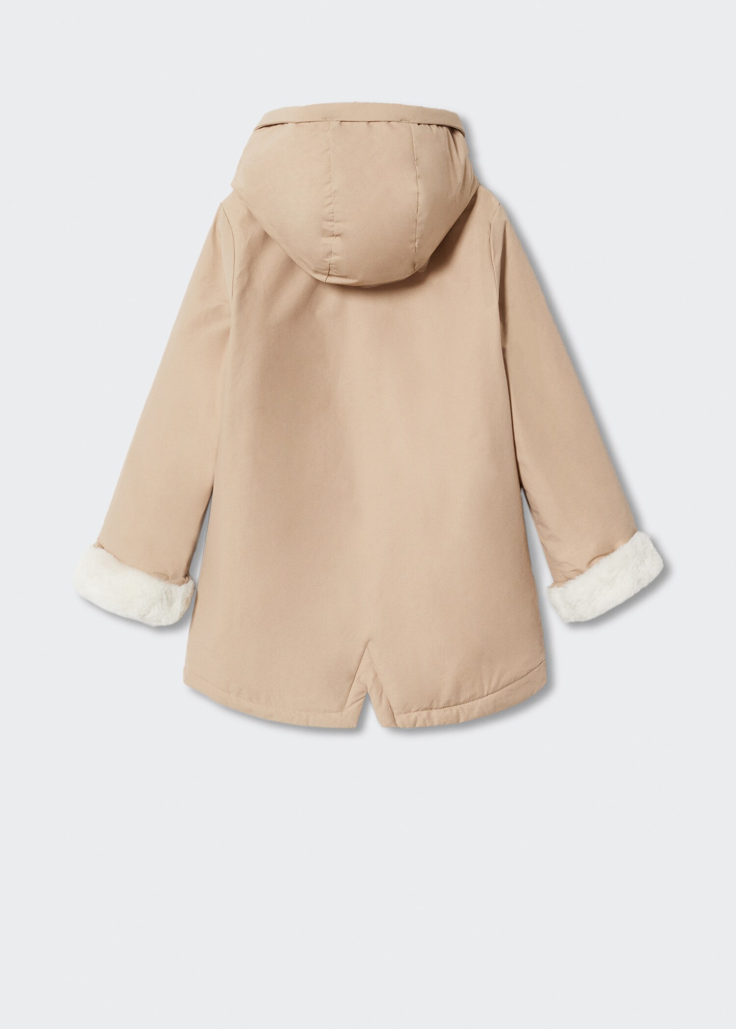 Faux-fur lining coat - Reverse of the article