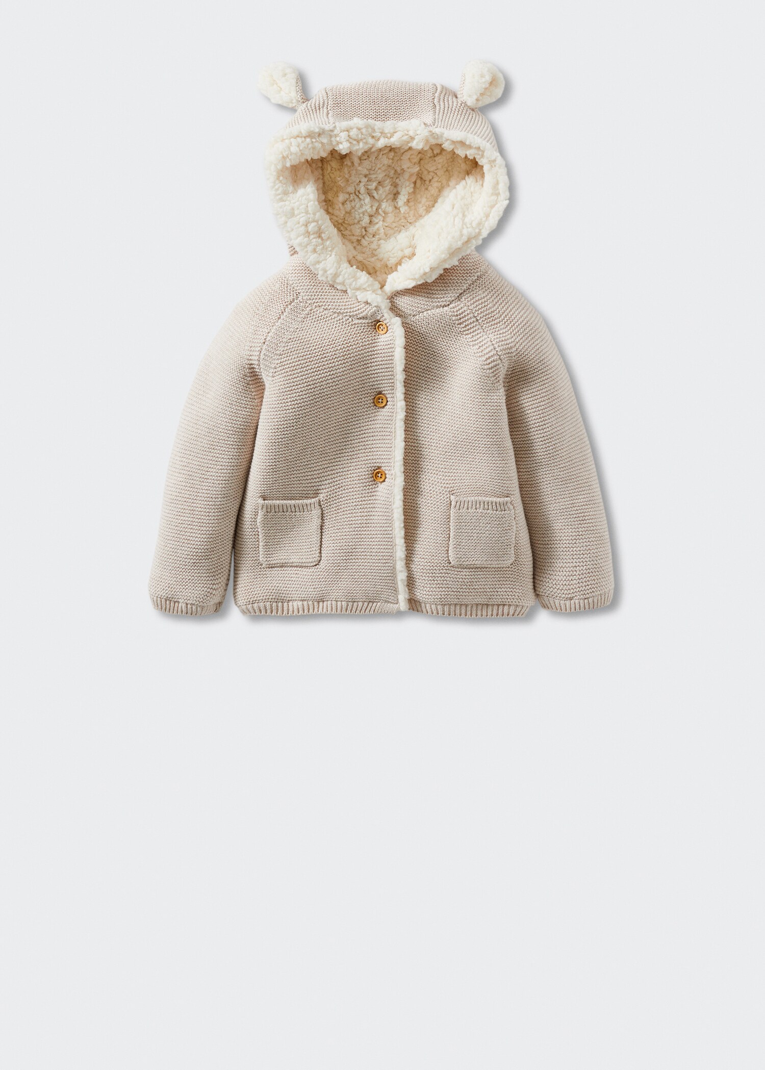 Cardigan mit Innenfutter aus Kunstfell - Artikel ohne Model