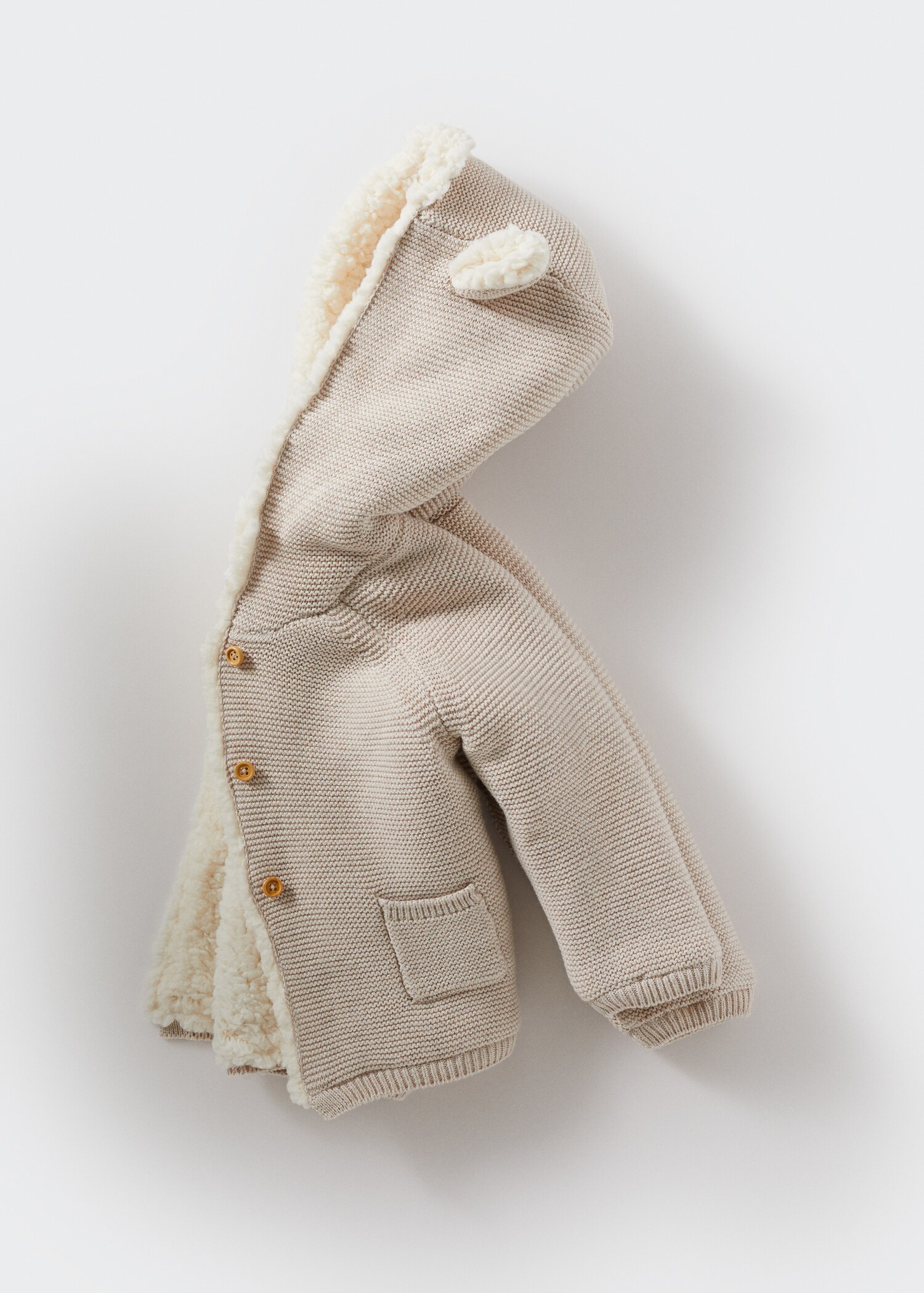 Cardigan mit Innenfutter aus Kunstfell - Detail des Artikels 8