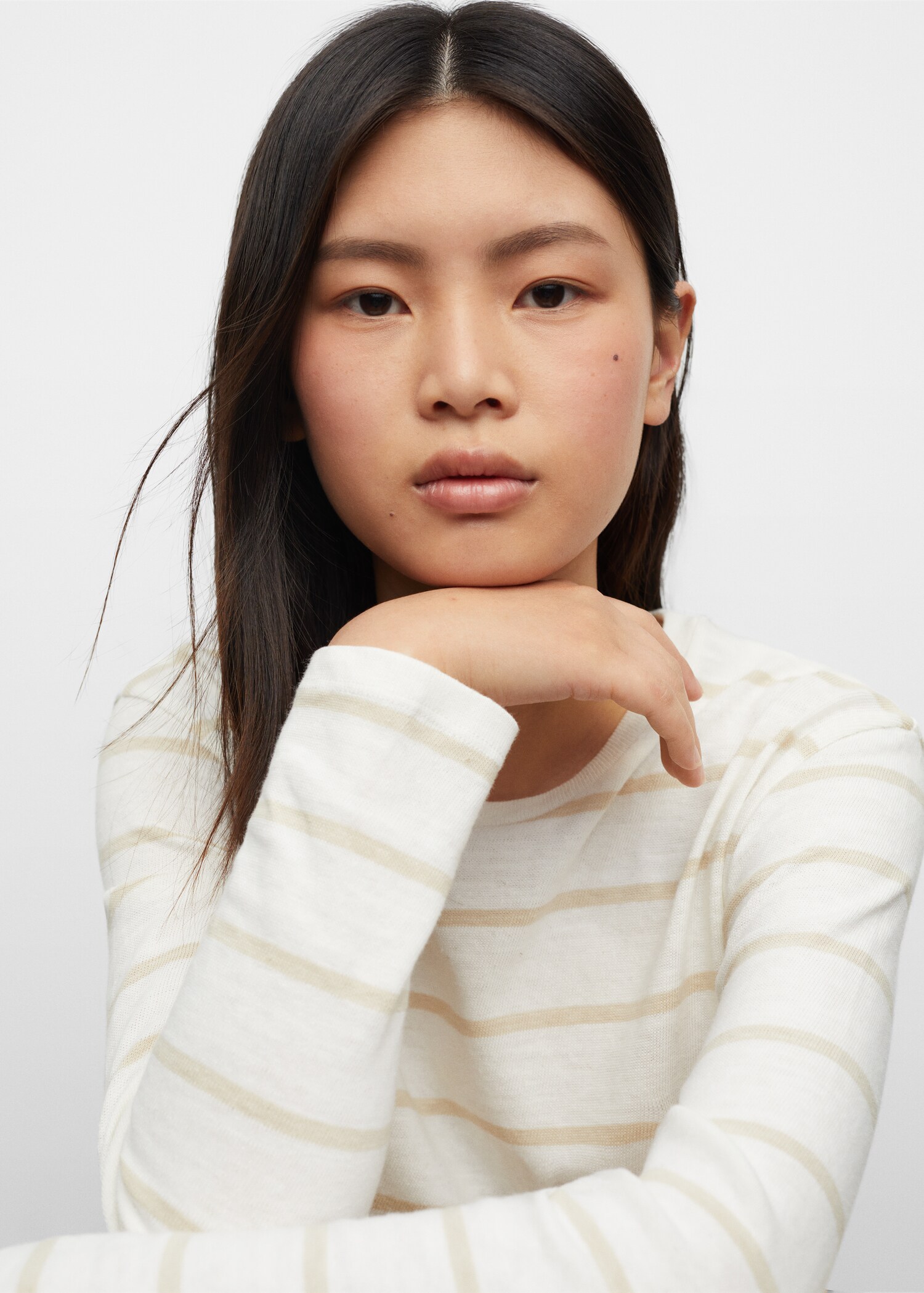 Striped cotton T-shirt - Details of the article 3