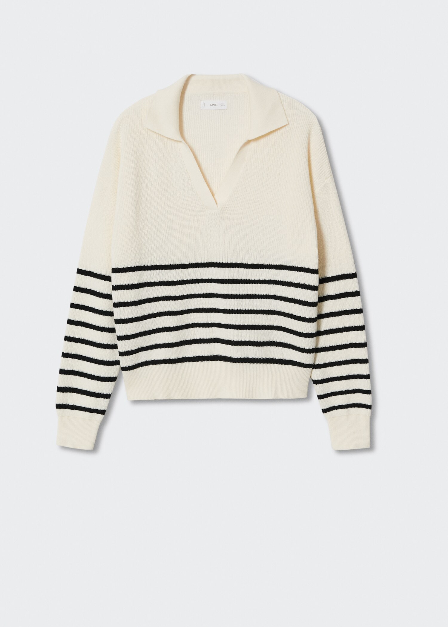 Striped knit sweater - Article without model