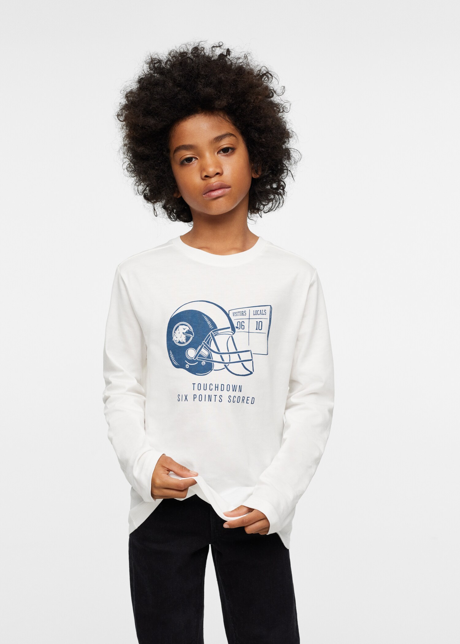 Camiseta algodón estampado - Plano medio
