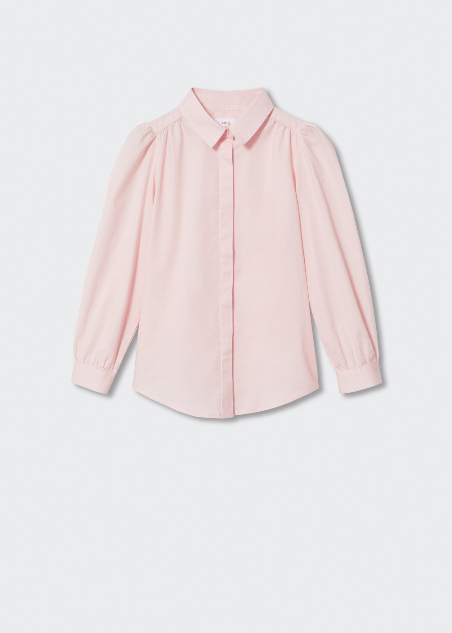 Camisa de algodão com manga abaloada - Artigo sem modelo