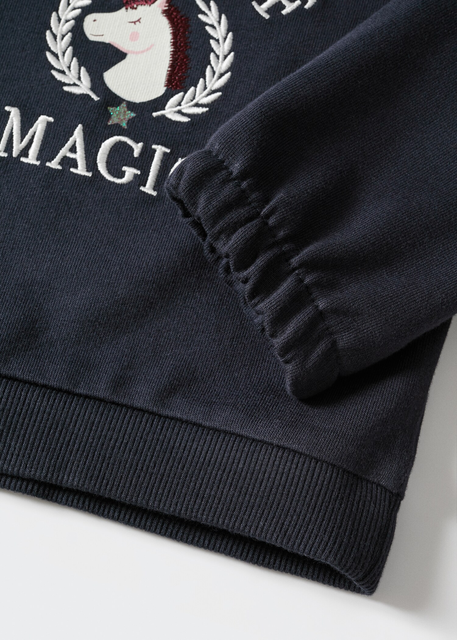 Embroidered cotton sweatshirt - Details of the article 8