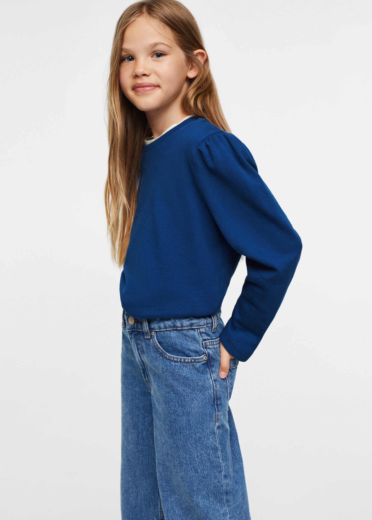 Puffed sleeves sweatshirt - Medium plane