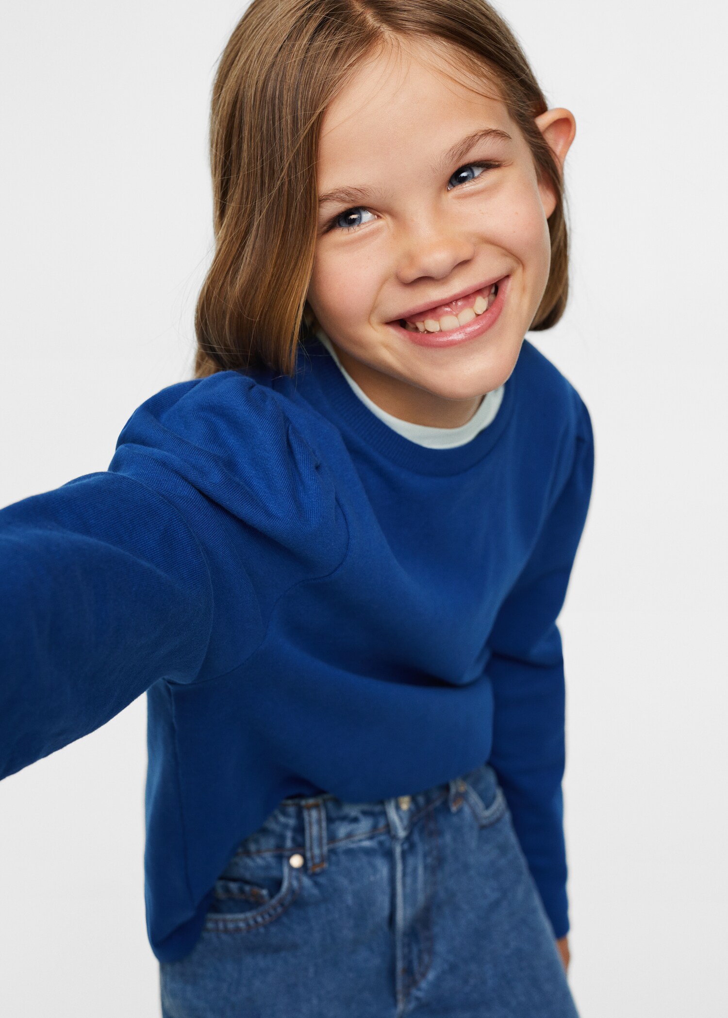 Puffed sleeves sweatshirt - Details of the article 1