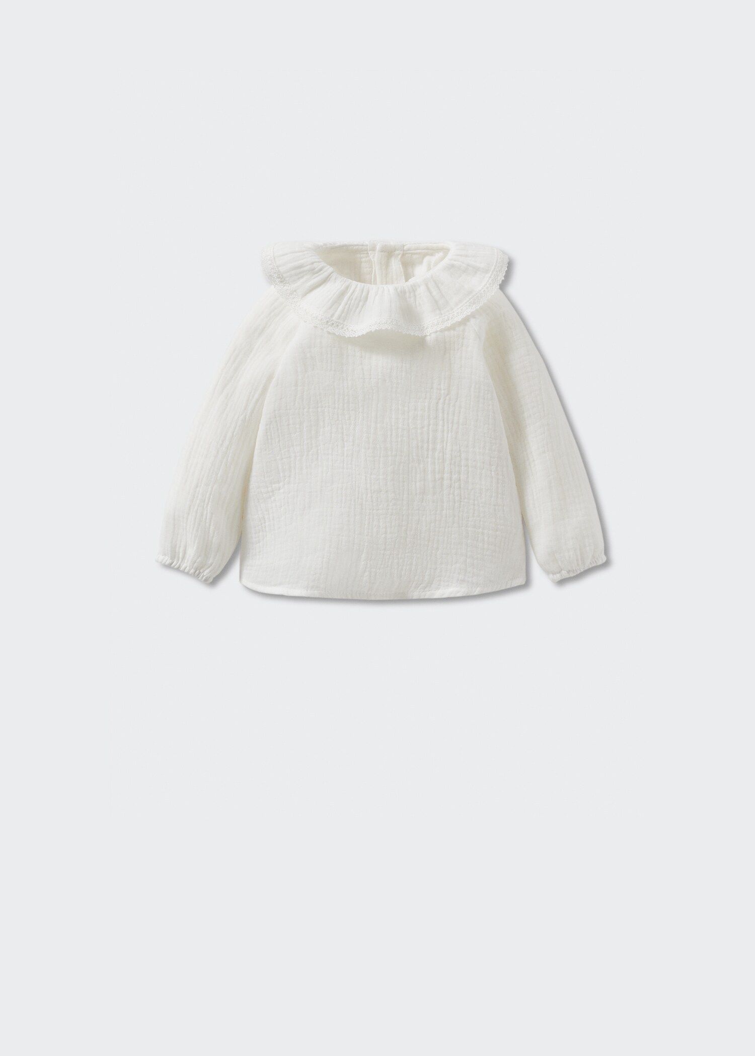 Blusa algodón cuello babydoll - Artículo sin modelo