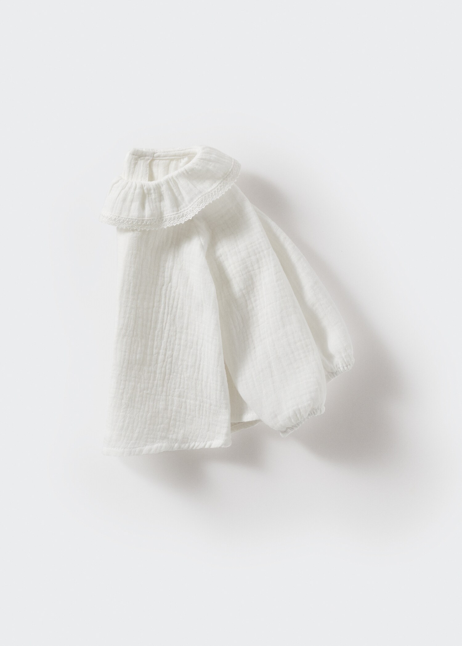 Blusa algodón cuello babydoll - Detalle del artículo 8
