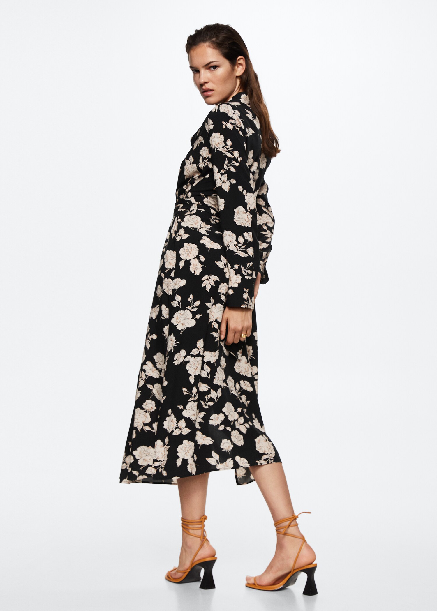 Printed shirt dress - Reverse of the article