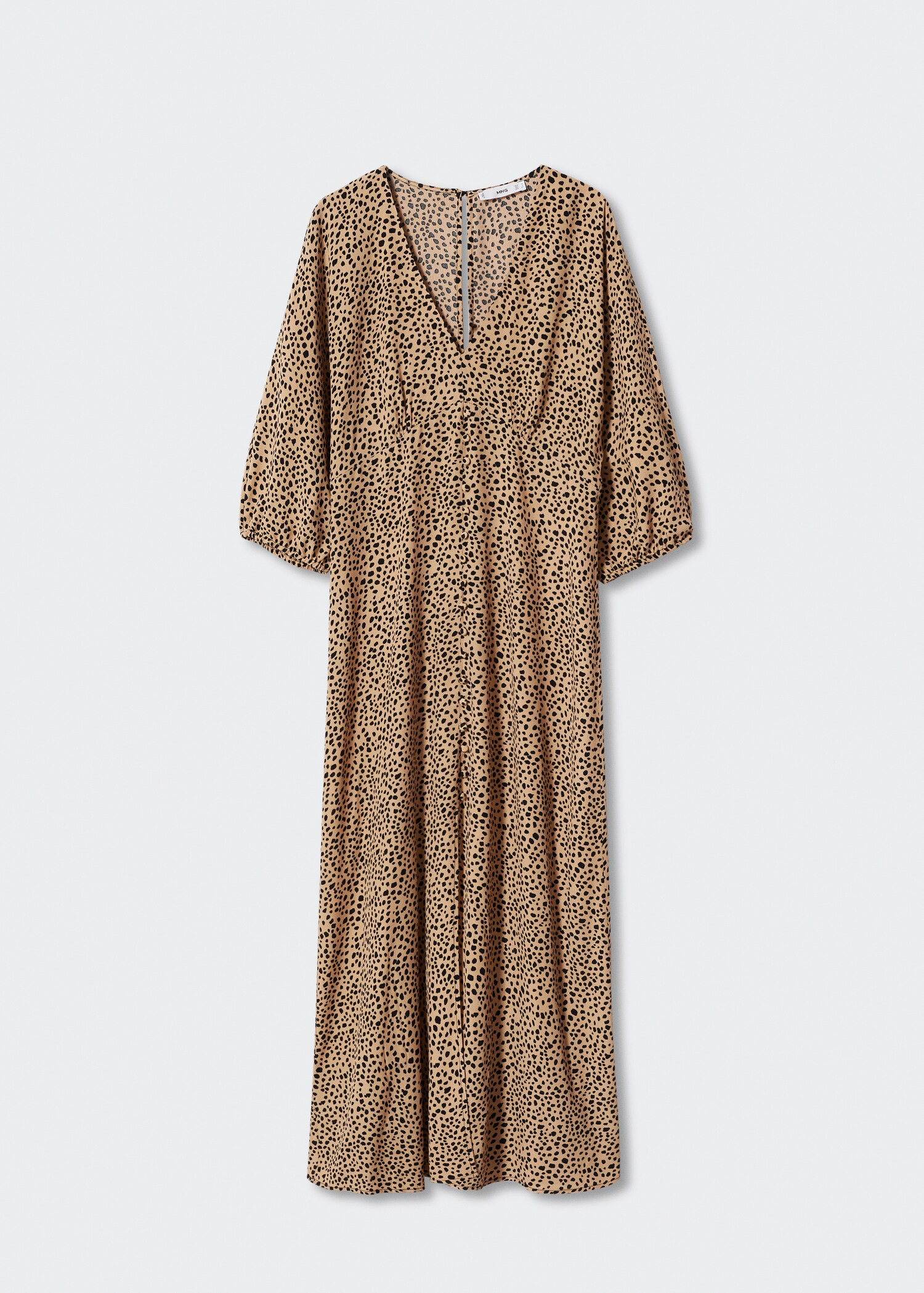 Buttoned midi dress - Article without model