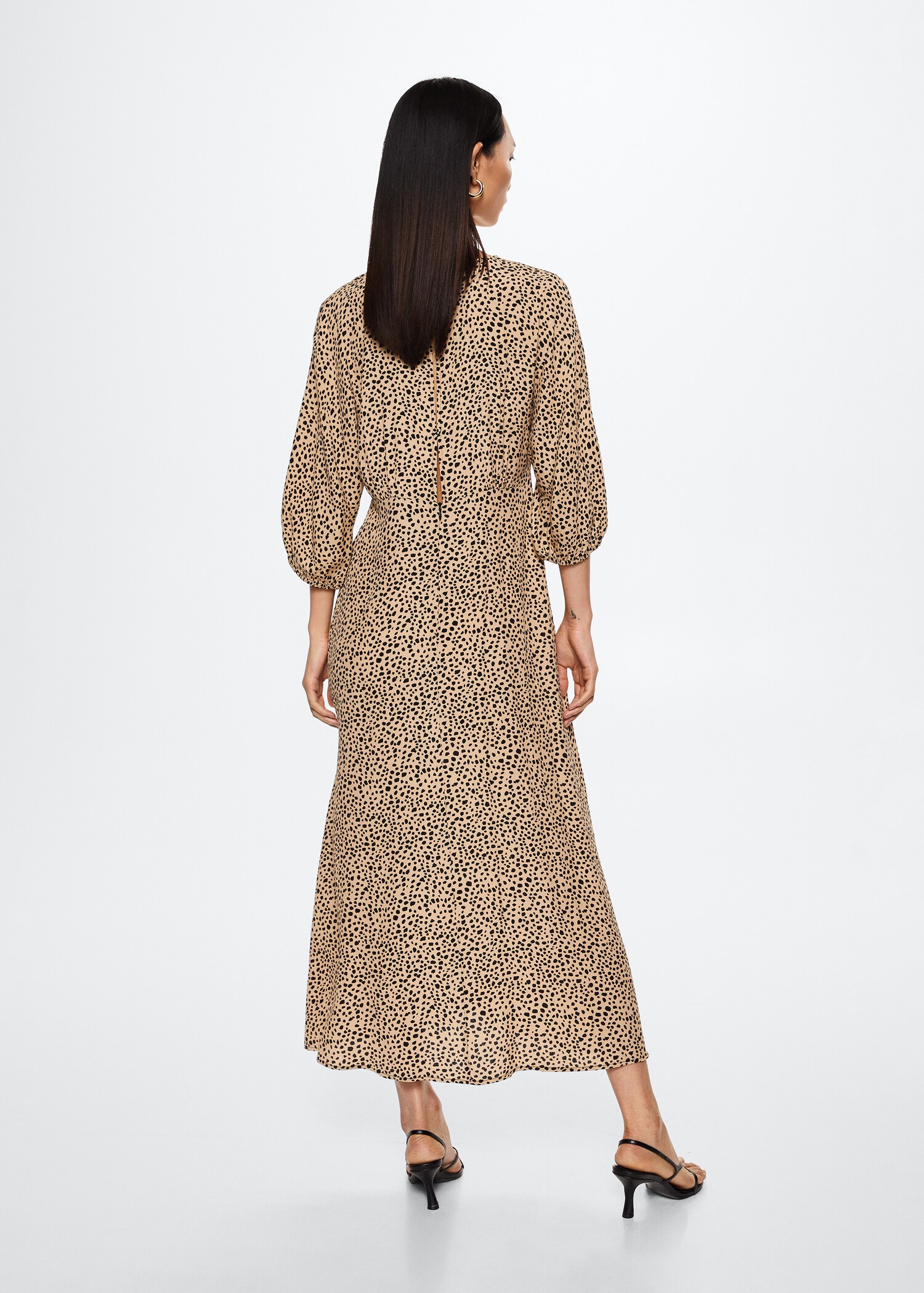 Buttoned midi dress - Reverse of the article