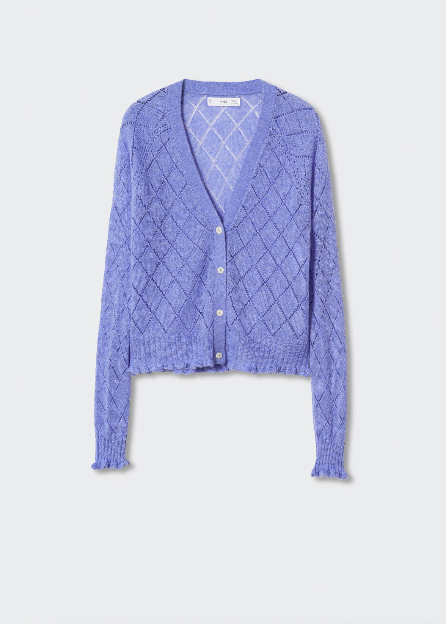 Openwork knit cardigan - Article without model