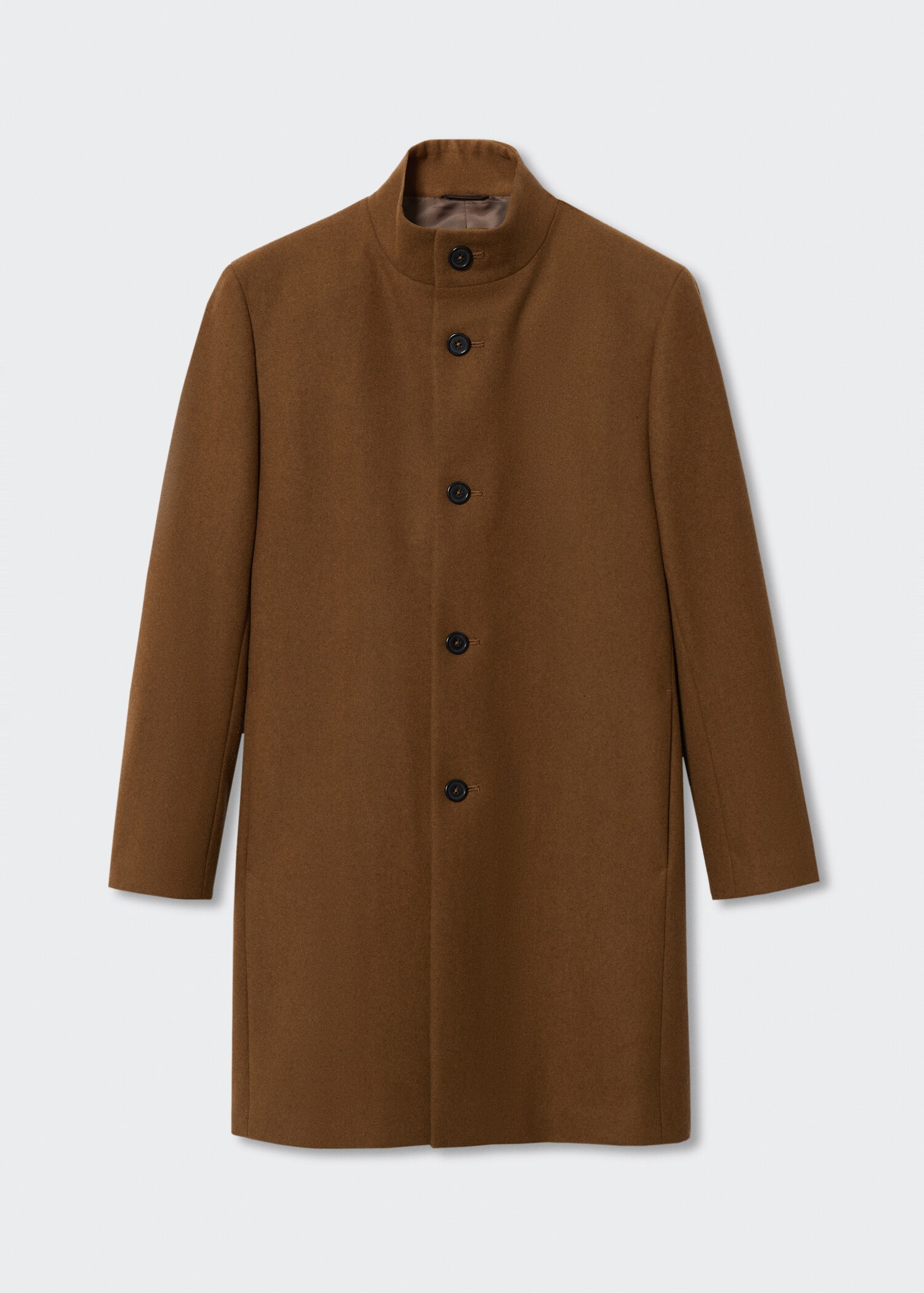 Wool funnel neck coat - Article without model