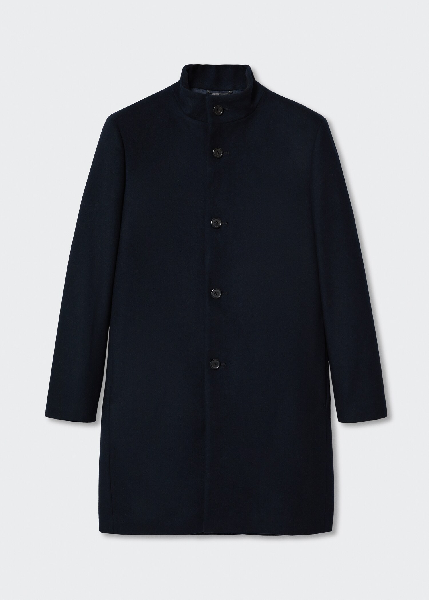 Wool funnel neck coat - Article without model