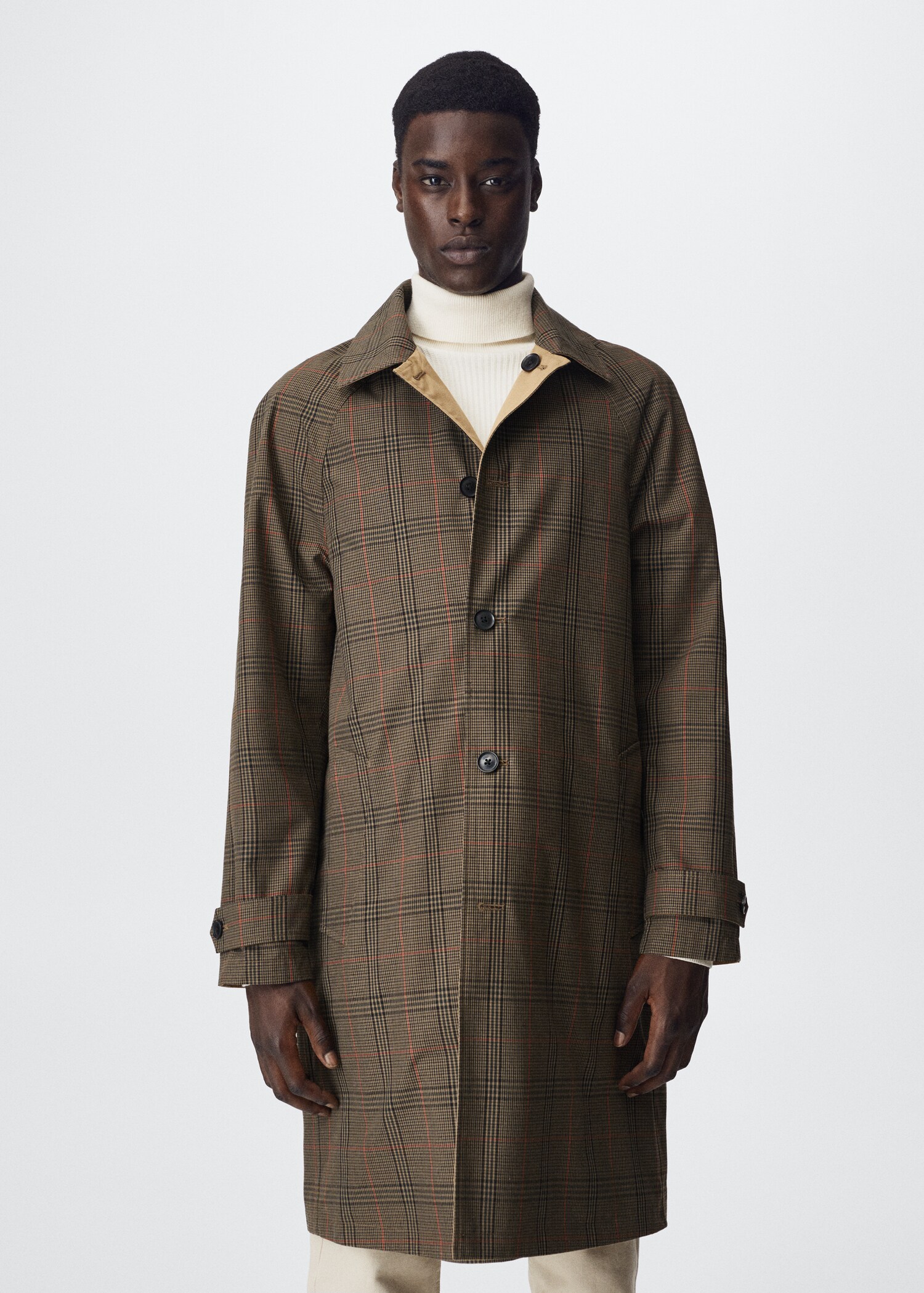 Reversible water-repellent trench coat - Details of the article 2