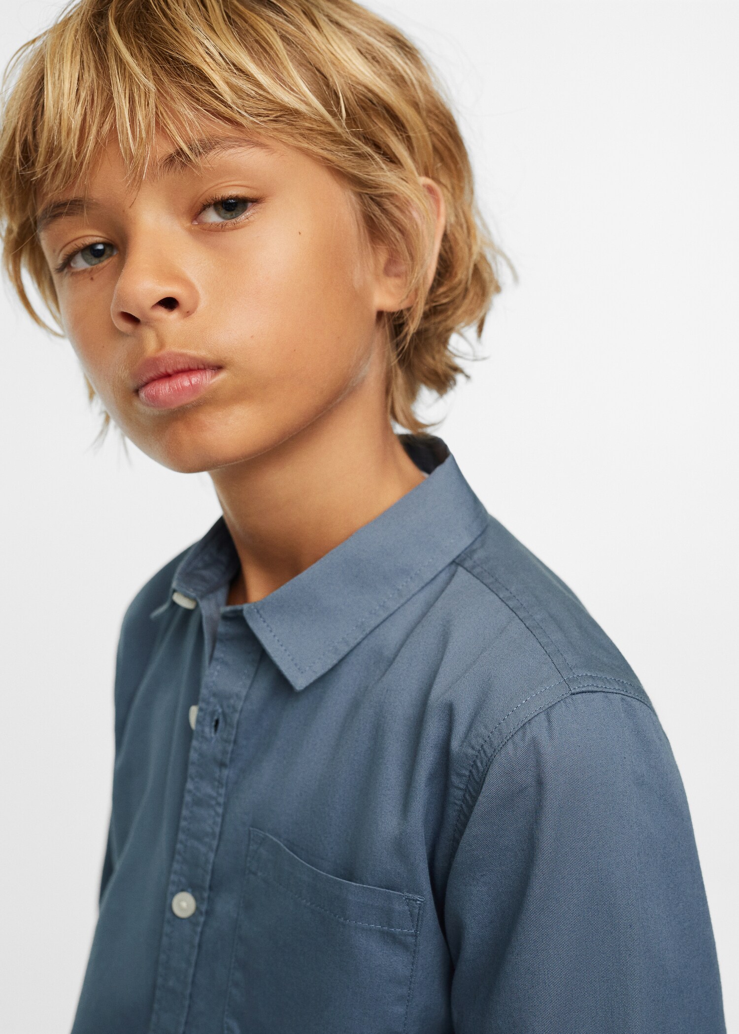 Essential cotton-blend shirt - Details of the article 4