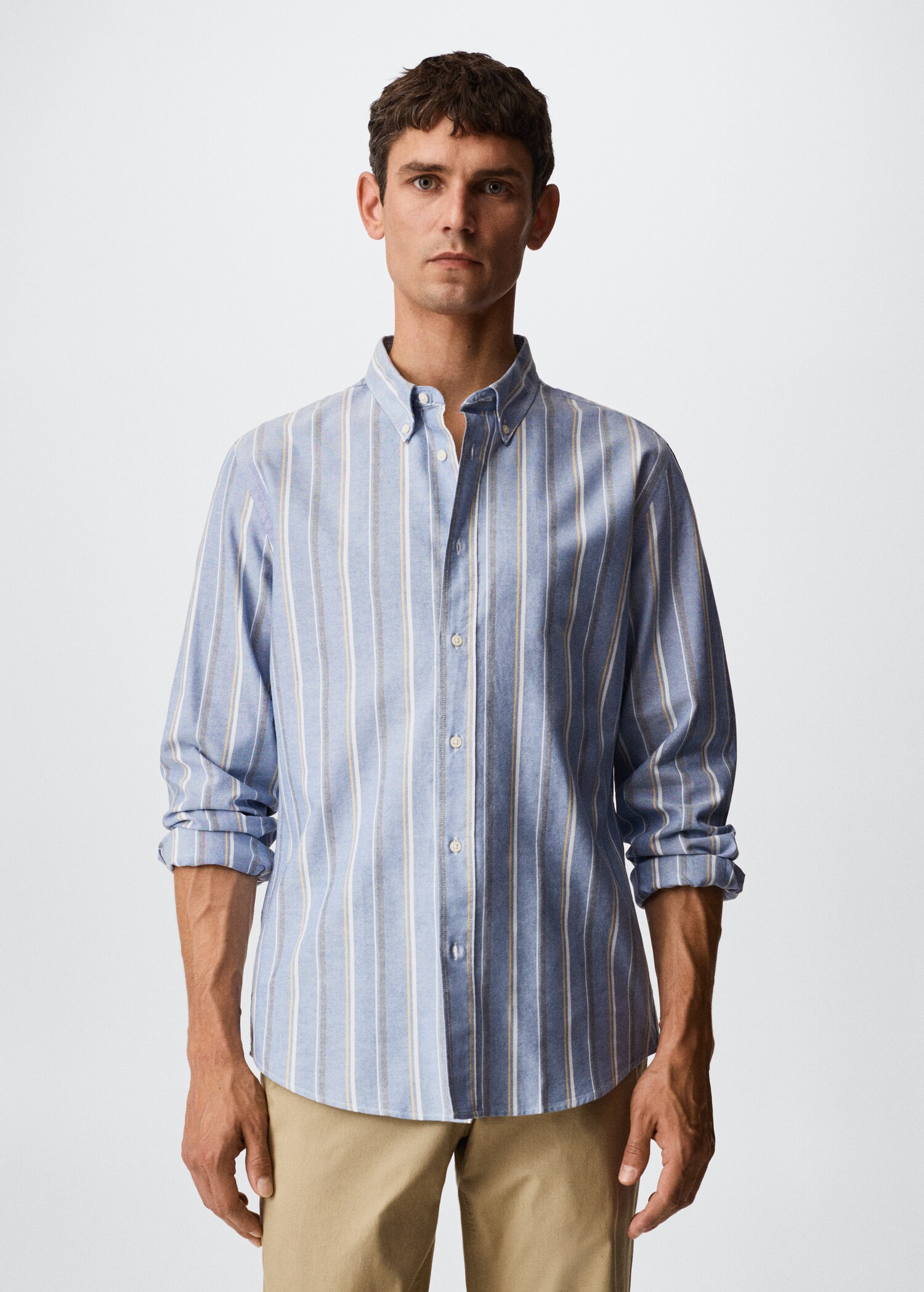 Striped cotton shirt - Medium plane