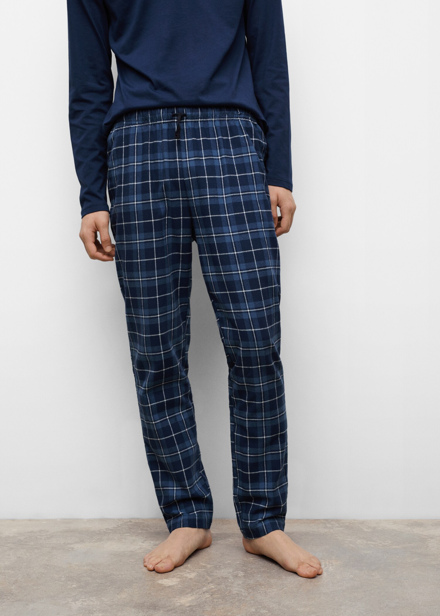 Two-pieces check long pyjamas - Details of the article 6
