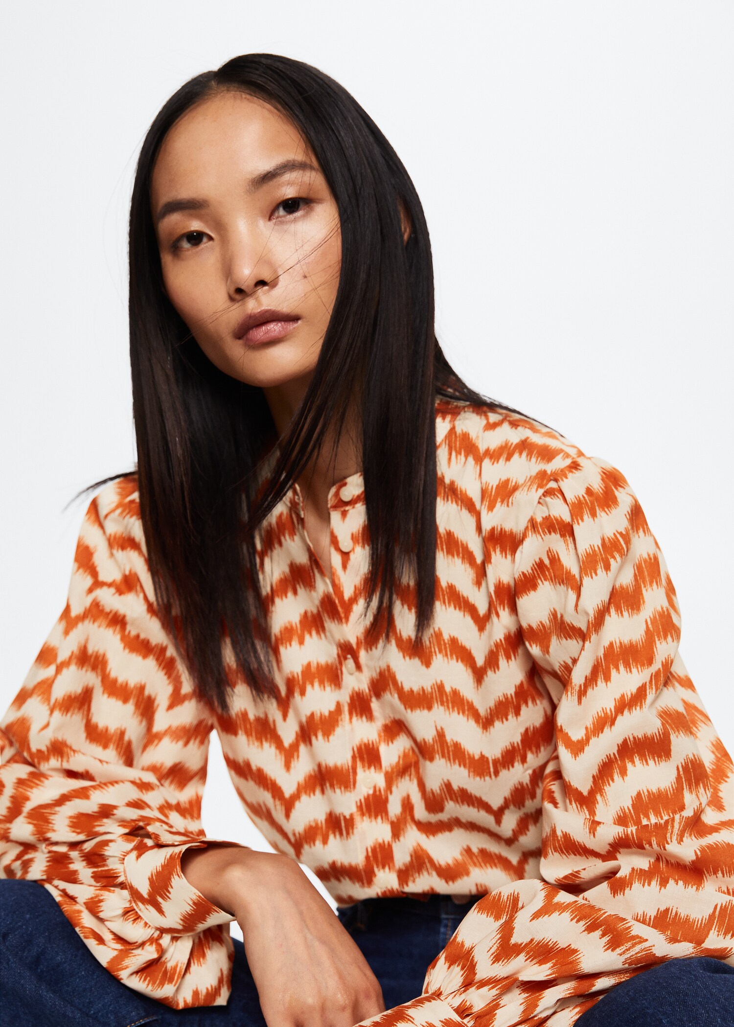 Blouse en coton imprimée - Détail de l'article 2