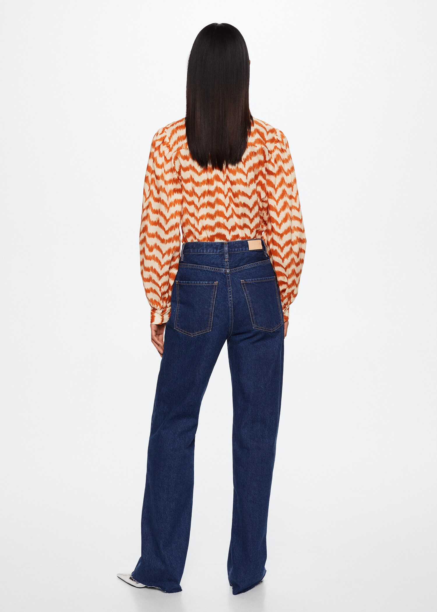 Blouse en coton imprimée - Verso de l’article