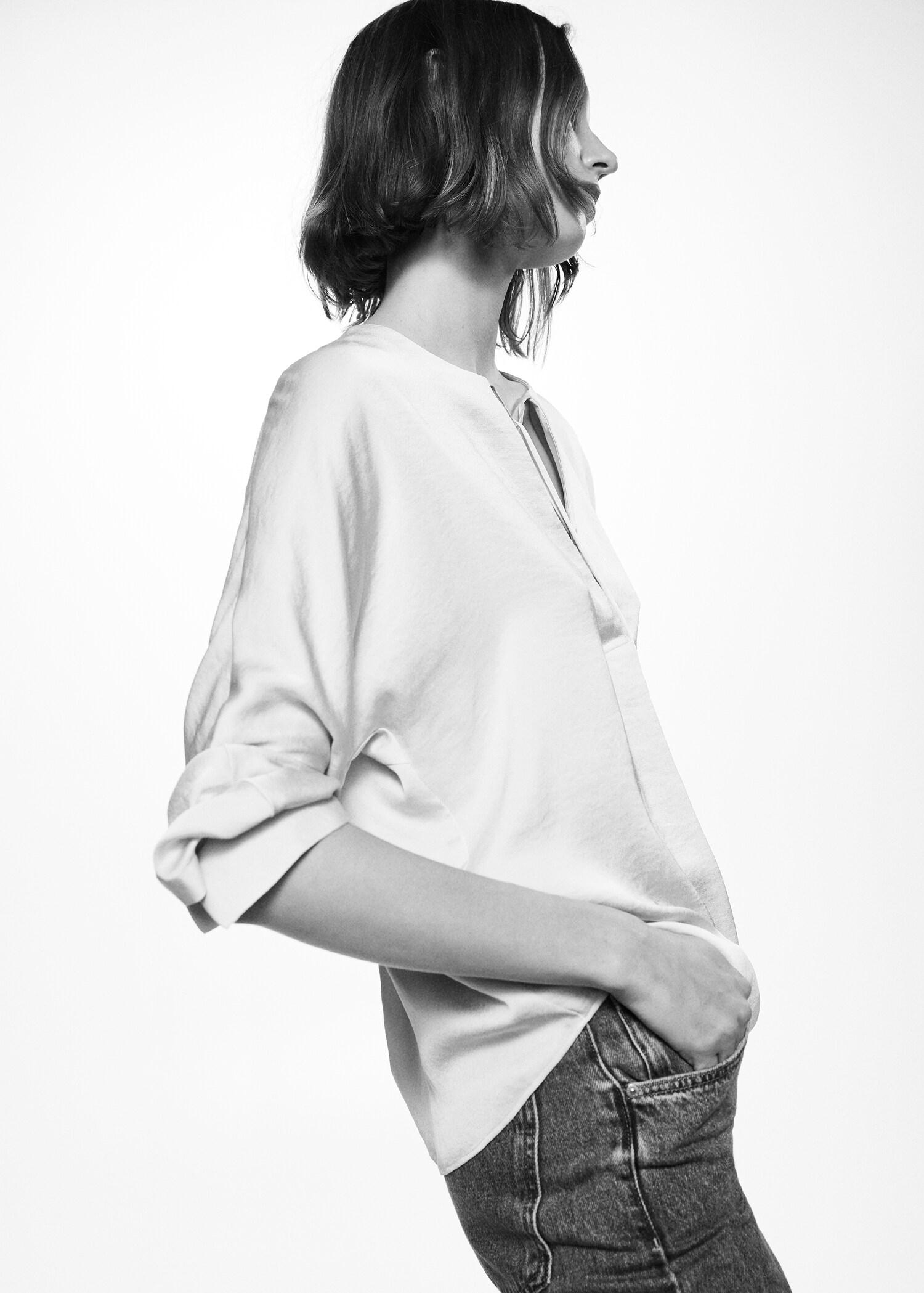 Blouse fluide nœud - Détail de l'article 2
