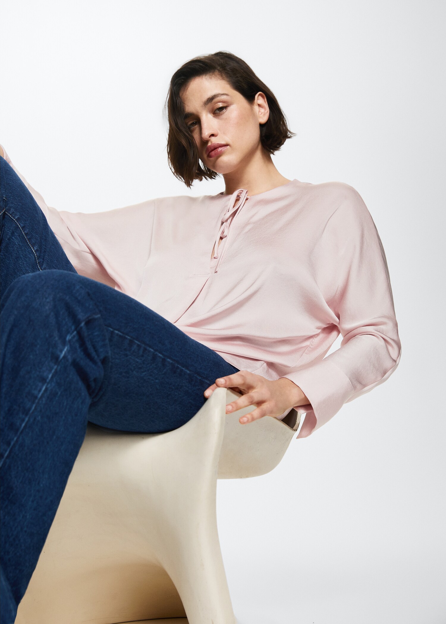 Blouse fluide nœud - Détail de l'article 4