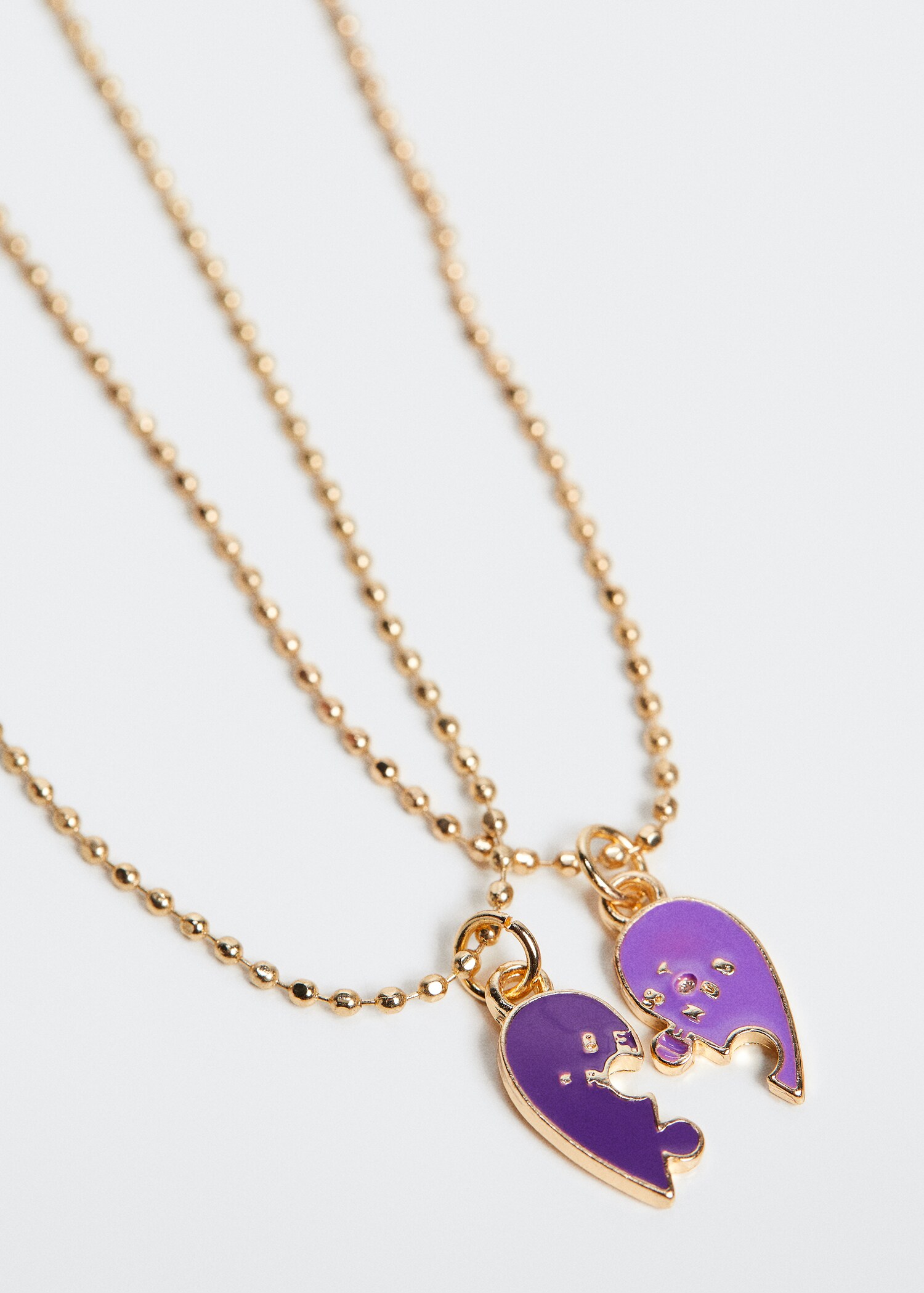 2 pack Best Friends necklace  - Medium plane
