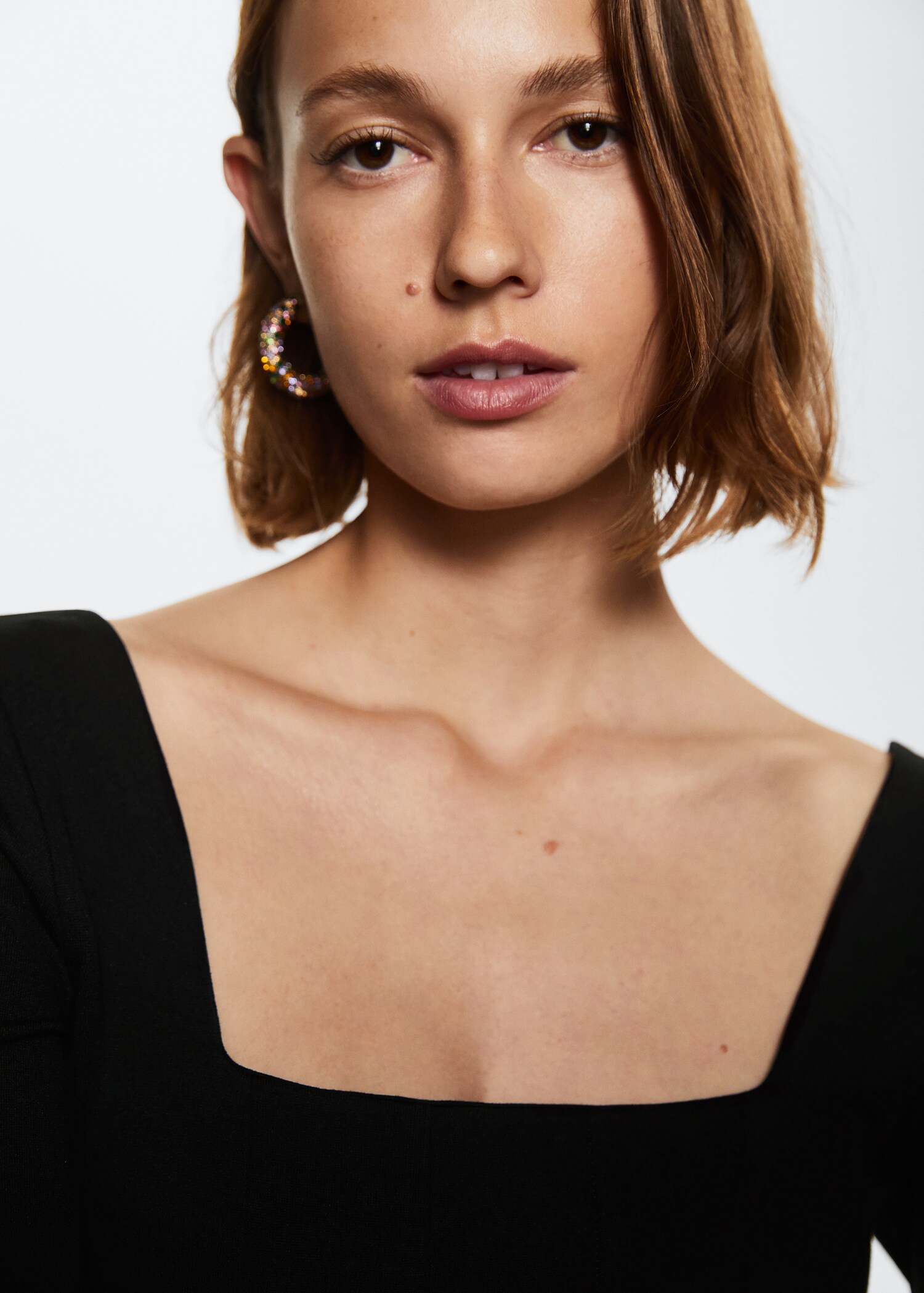 Squared neckline dress - Details of the article 1