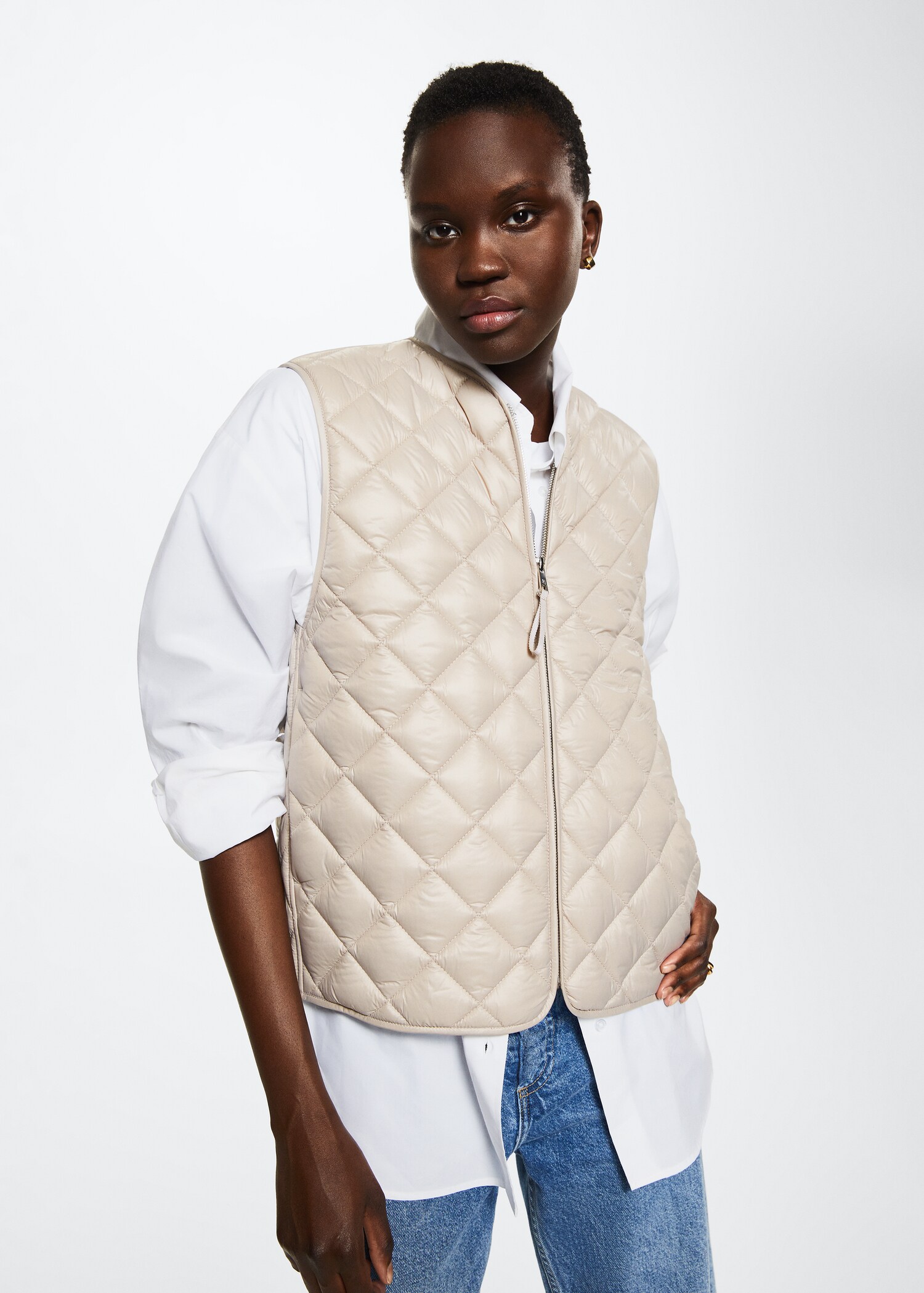 Ultra-light quilted vest - Medium plane