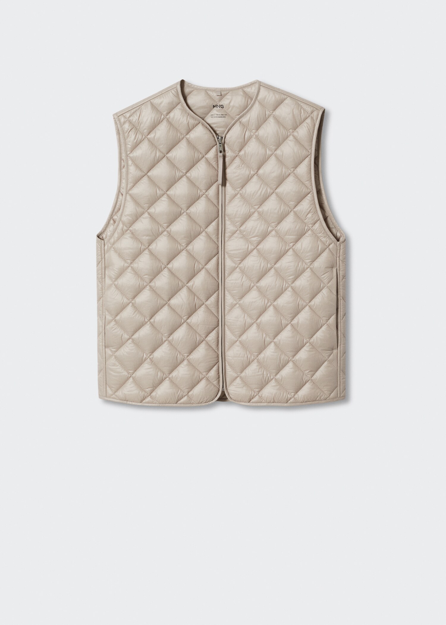 Ultra-light quilted vest - Article without model