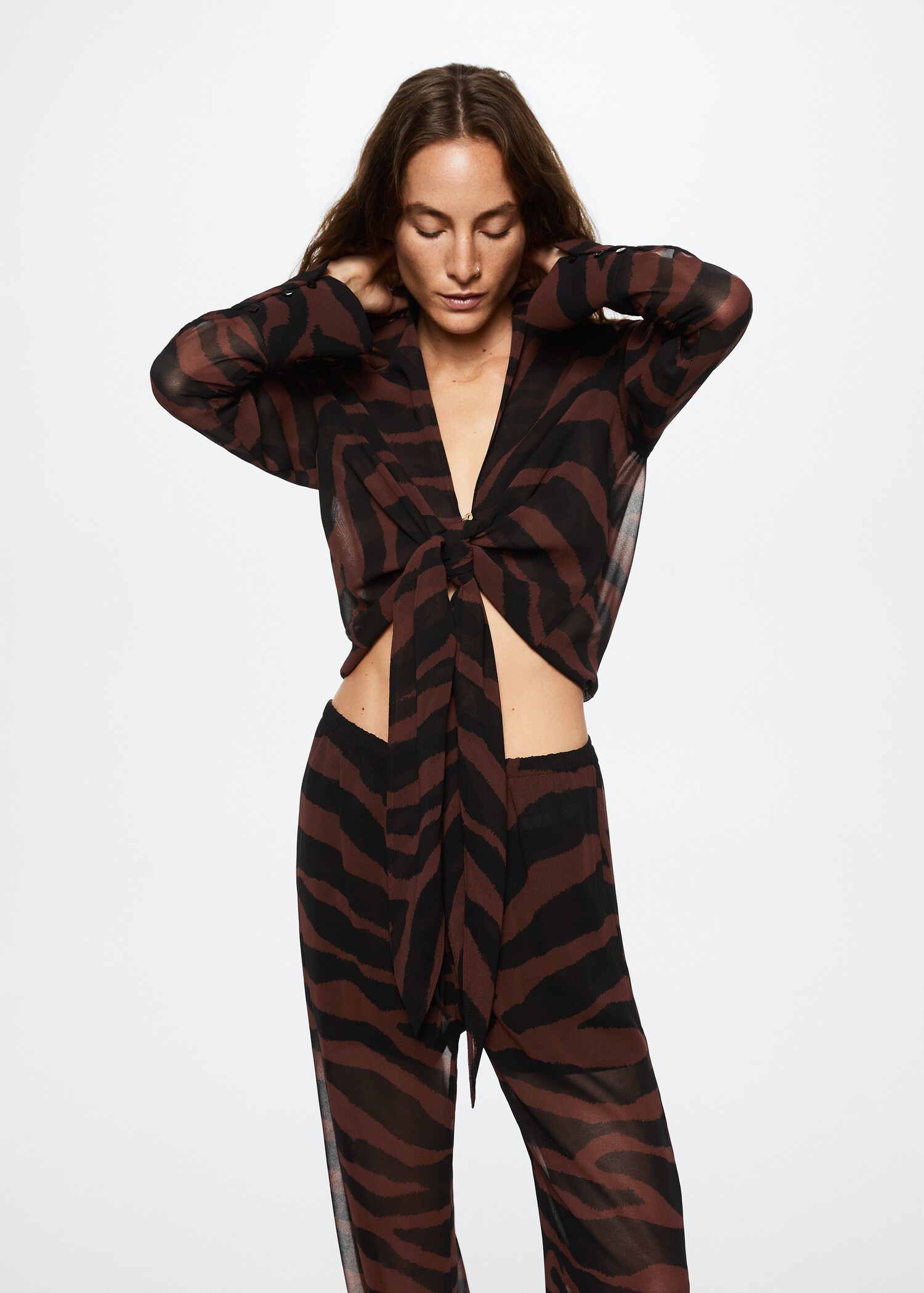 Chemise imprimé animal - Plan moyen