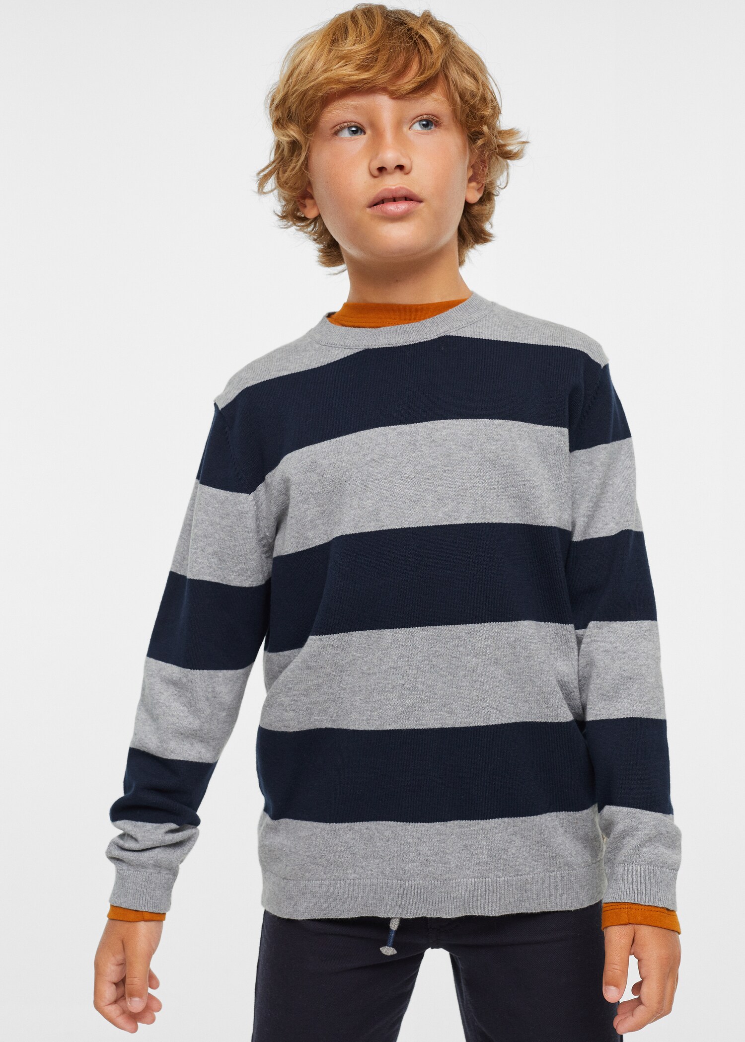 Jersey punto rayas - Plano medio
