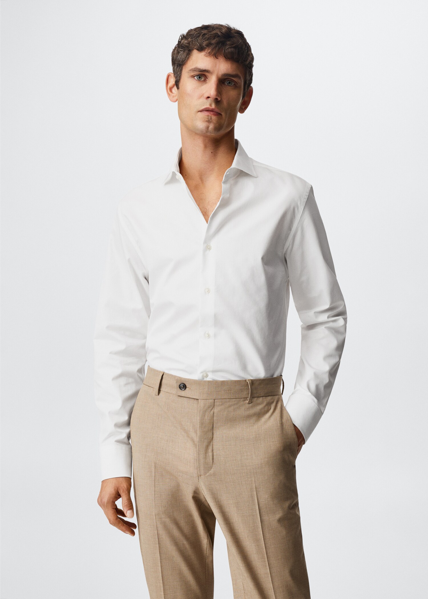 Camicia completo slim fit cotone - Piano medio