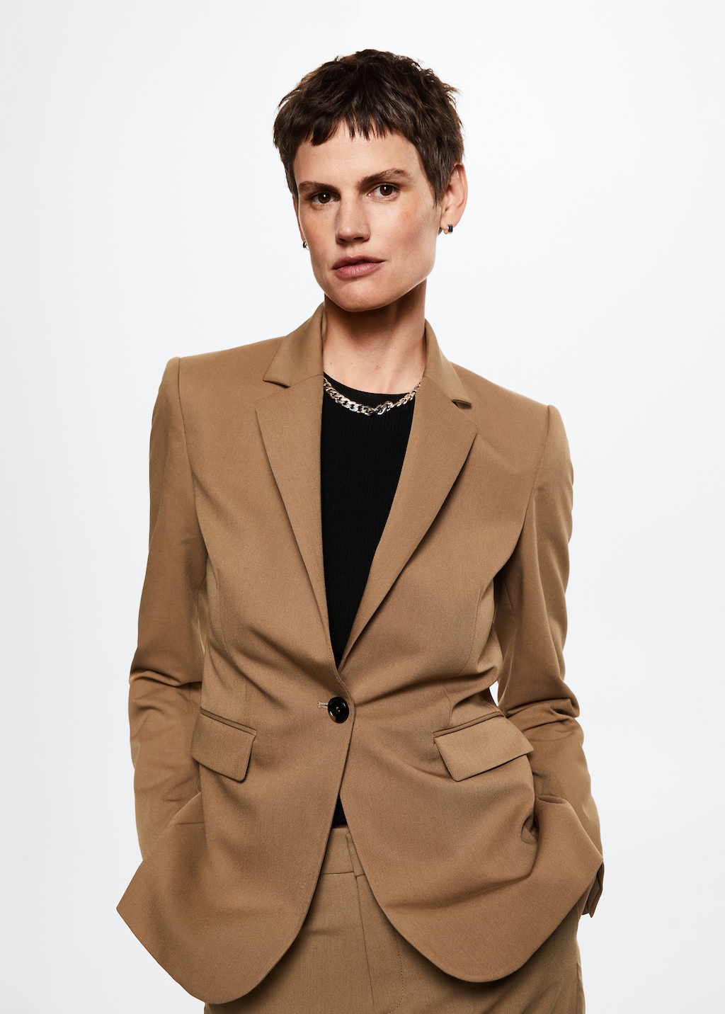 Fitted suit jacket Women MANGO Kosovo
