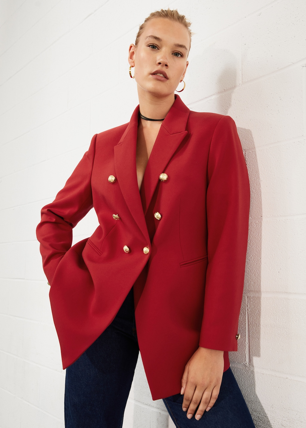 Mango veste double boutonnage hotsell
