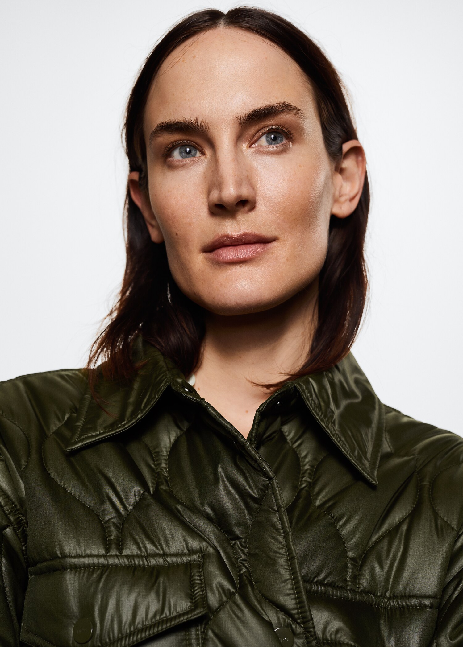 Oversized quilted overshirt - Details of the article 1