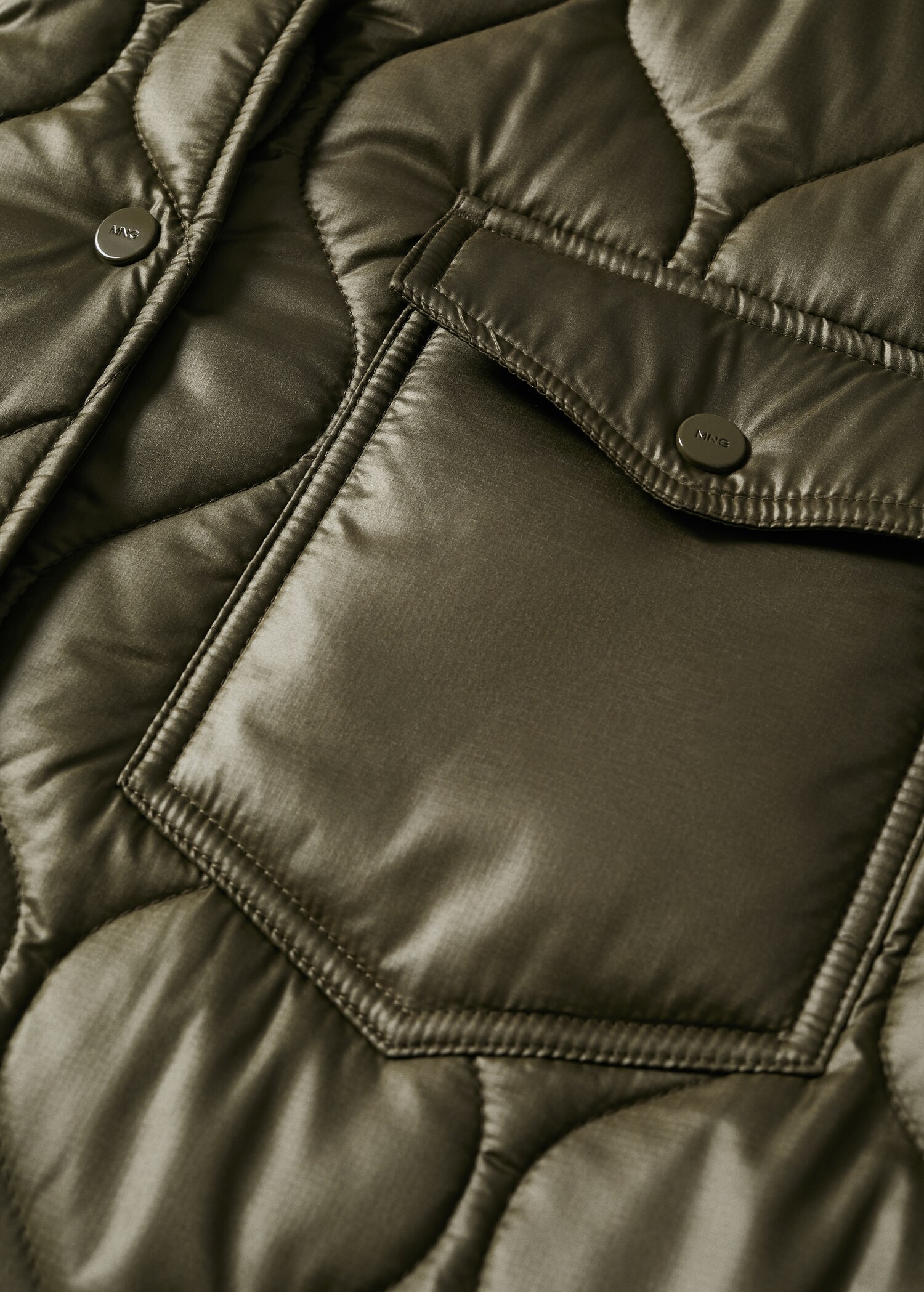 Oversized quilted overshirt - Details of the article 8