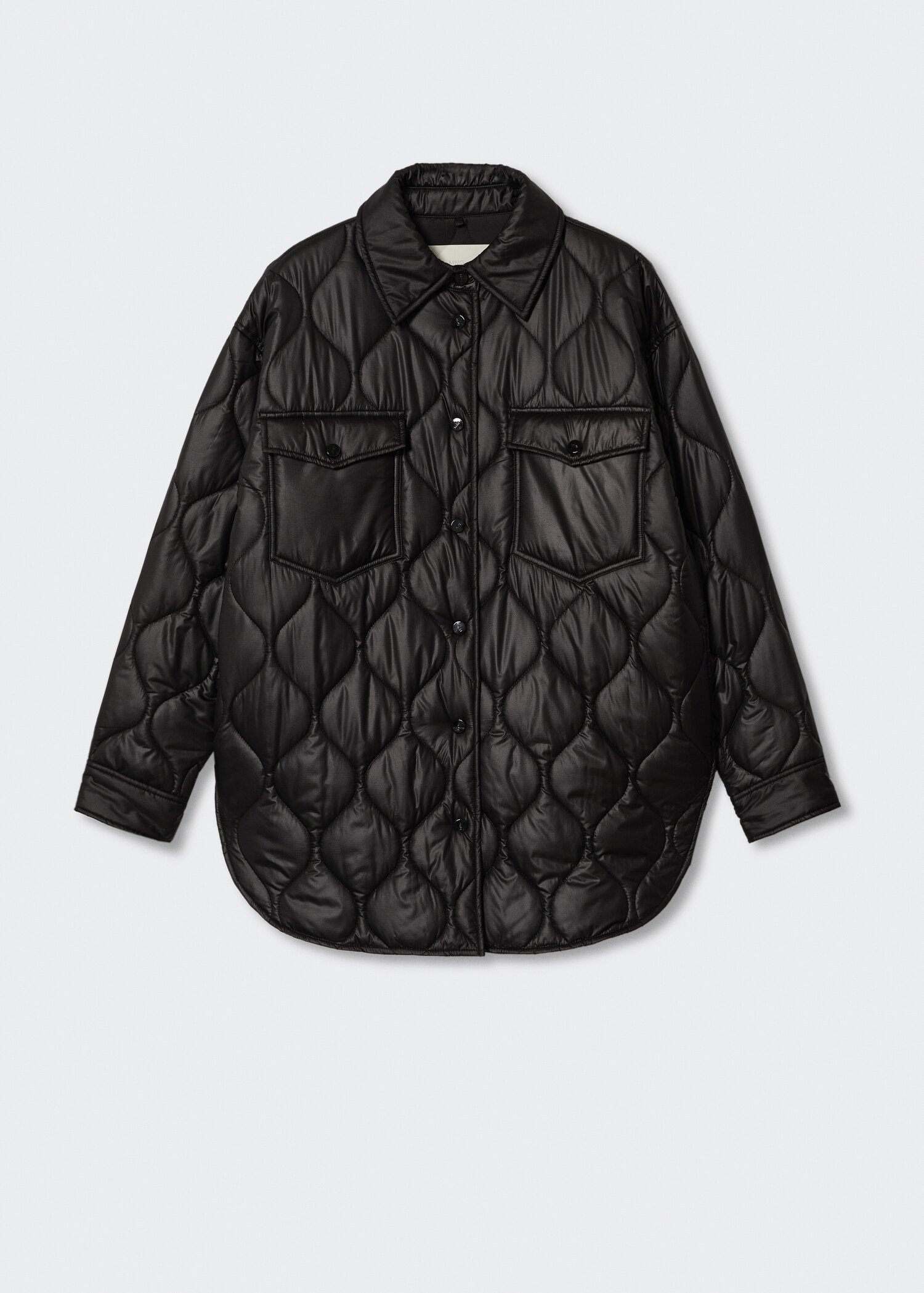Oversized quilted overshirt - Article without model