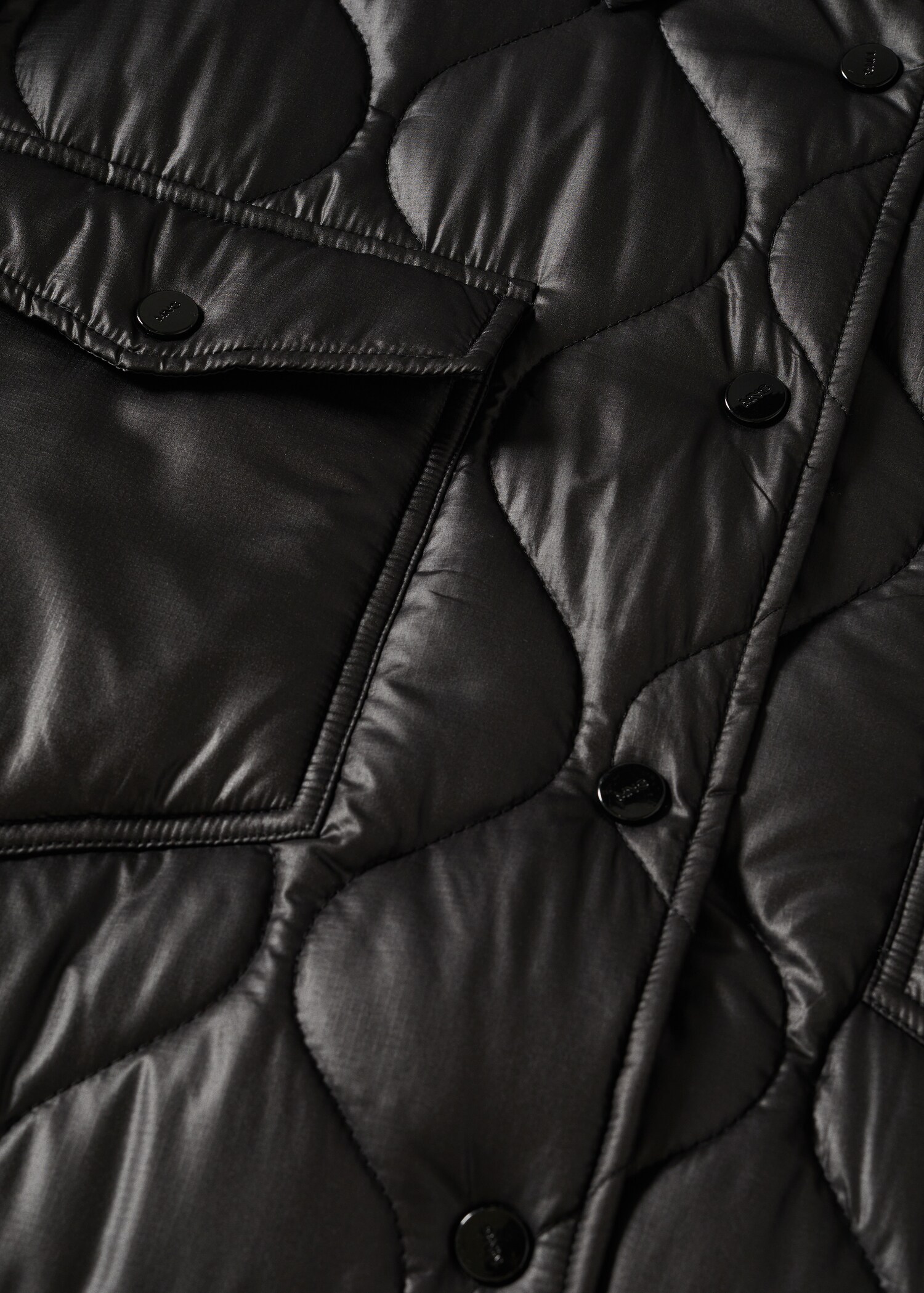 Oversized quilted overshirt - Details of the article 8