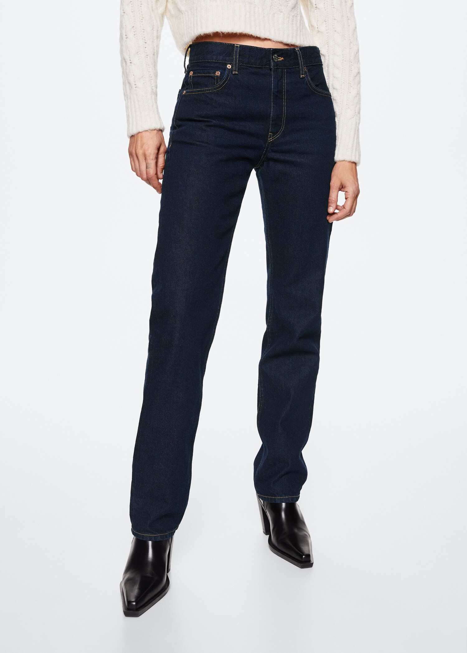 Jean droit taille normale - Plan moyen