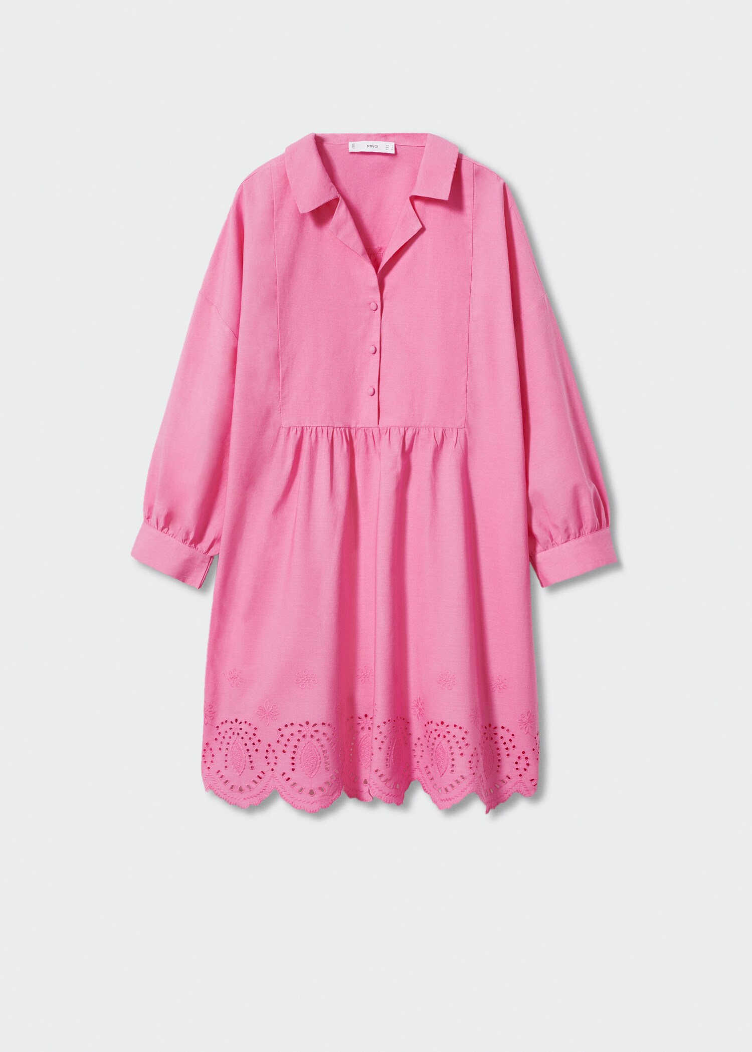 Swiss embroidered shirt dress - Article without model