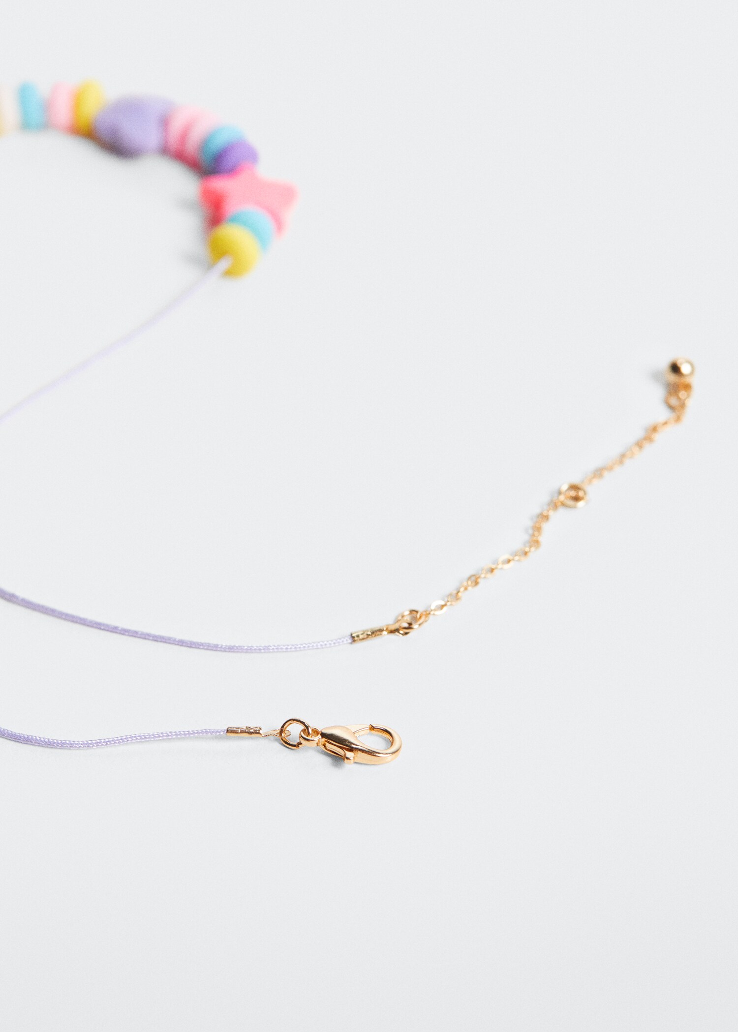Mixed bead necklace - Medium plane