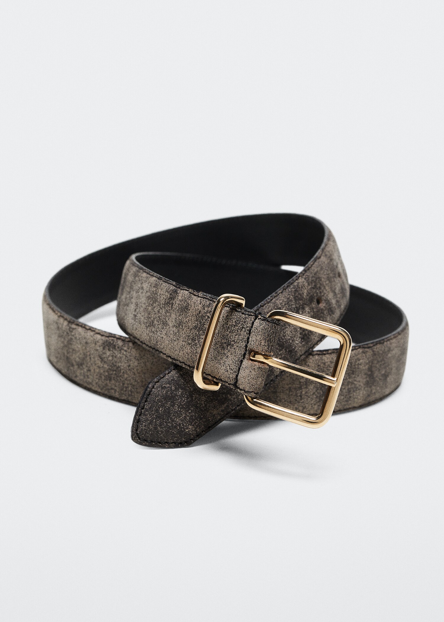 Leather belt with square buckle  - Details of the article 2